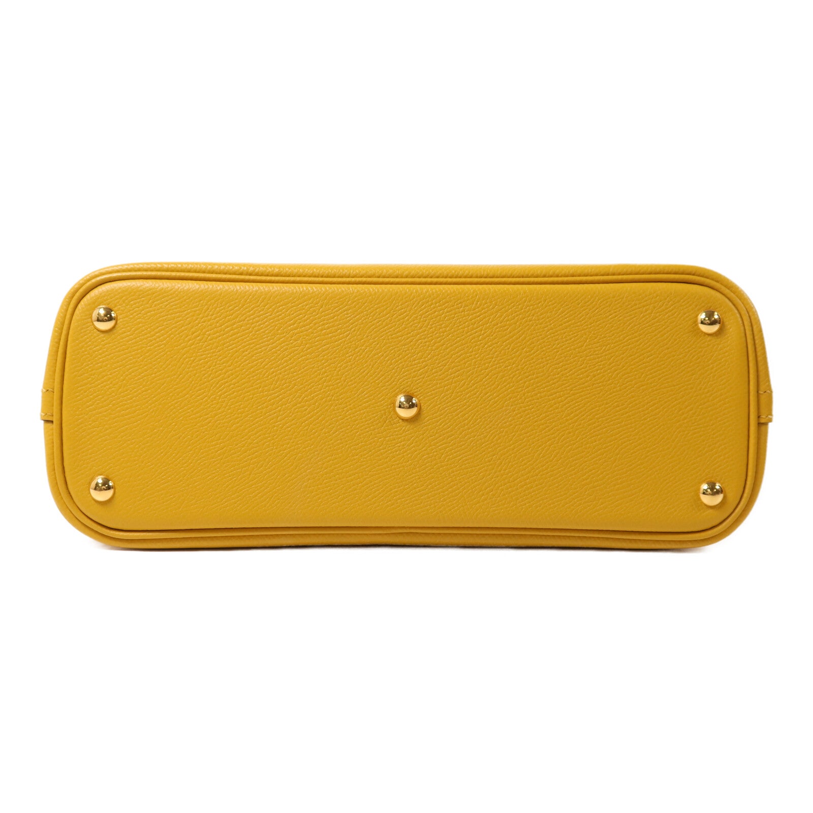 HERMES Epsom皮革Bolide 27手挽肩背兩用袋Jaune Ambre