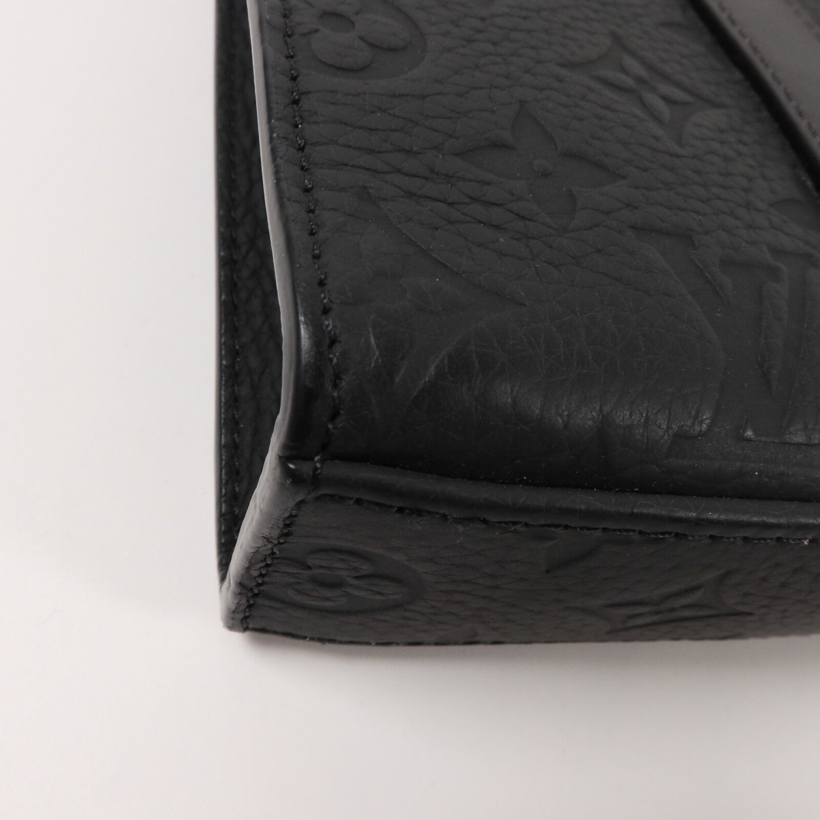 LOUIS VUITTON 牛皮皮革Sac Plat Cross手挽肩背兩用袋
