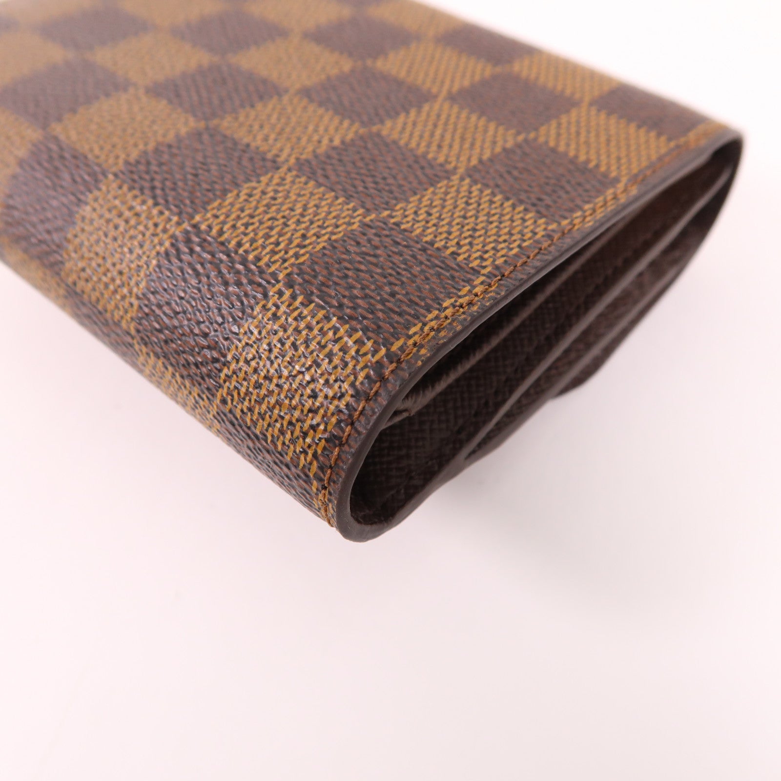 LOUIS VUITTON LV GHW Joey Wallet N60034 Damier Brown