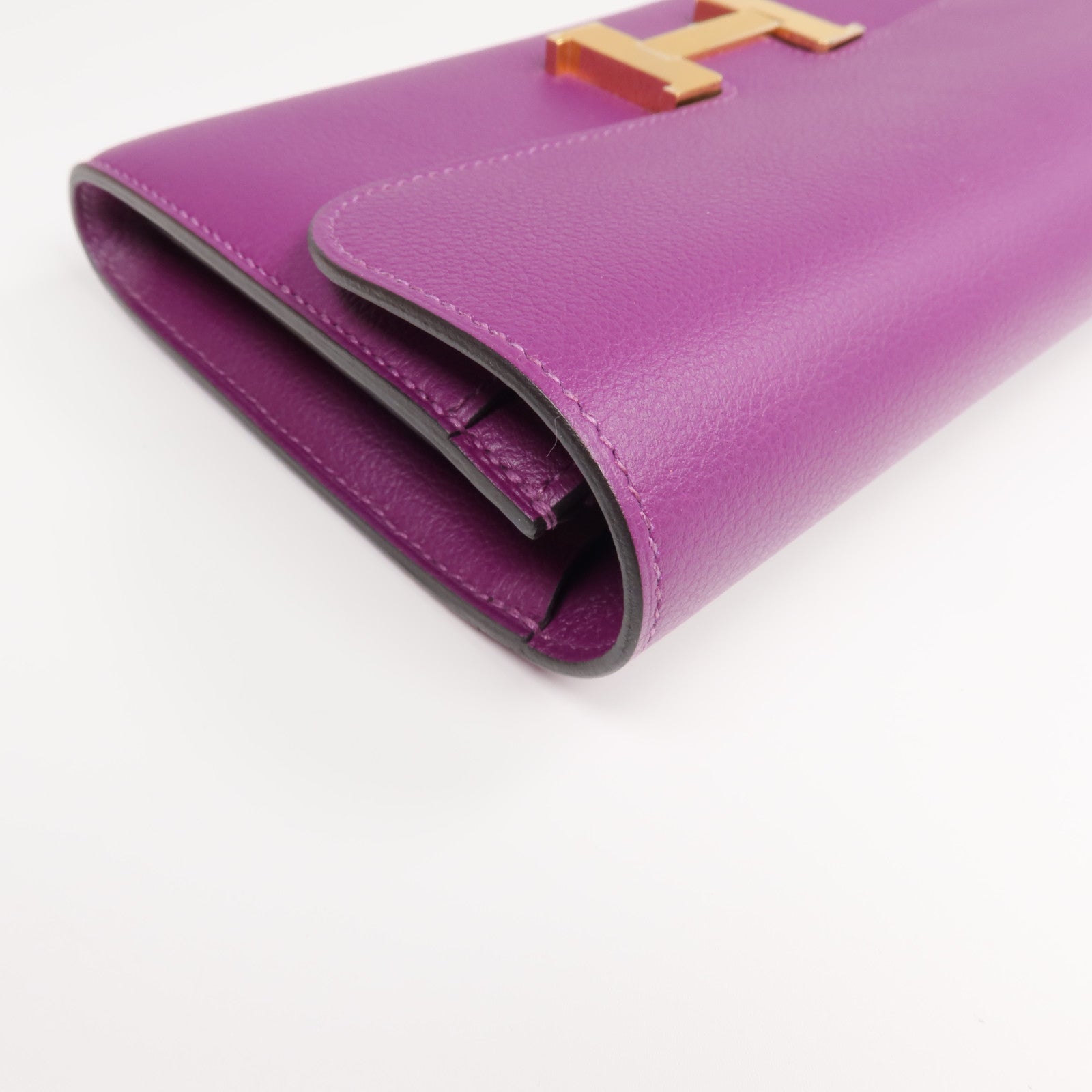 HERMES Evercolor皮革Constance Long Wallet長錢包