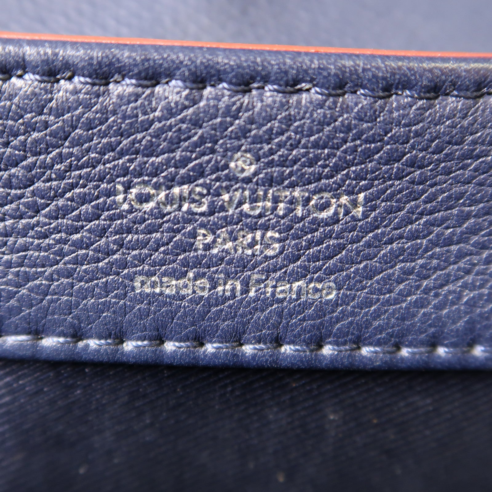 LOUIS VUITTON 牛皮皮革Lockme II BB銀扣手挽肩背兩用袋藍色
