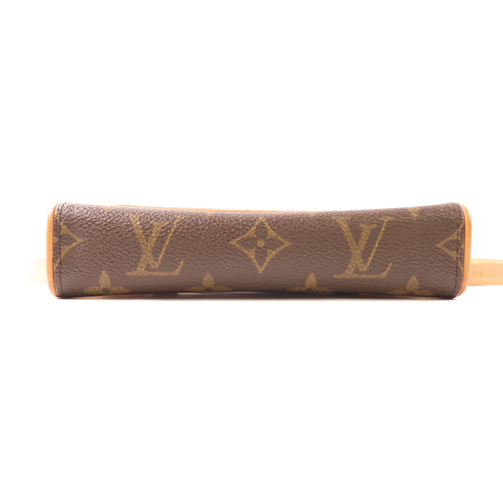 LOUIS VUITTON Monogram Pochette Florentine XS金扣腰包棕色