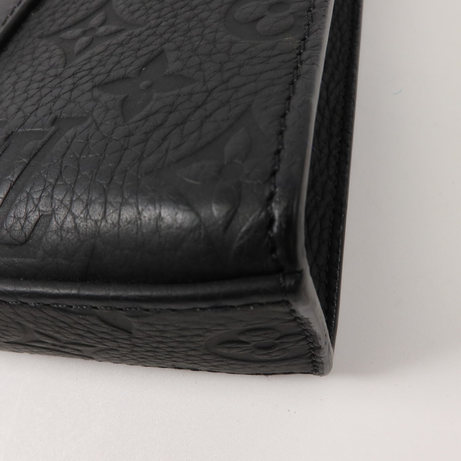 LOUIS VUITTON 牛皮皮革Sac Plat Cross手挽肩背兩用袋