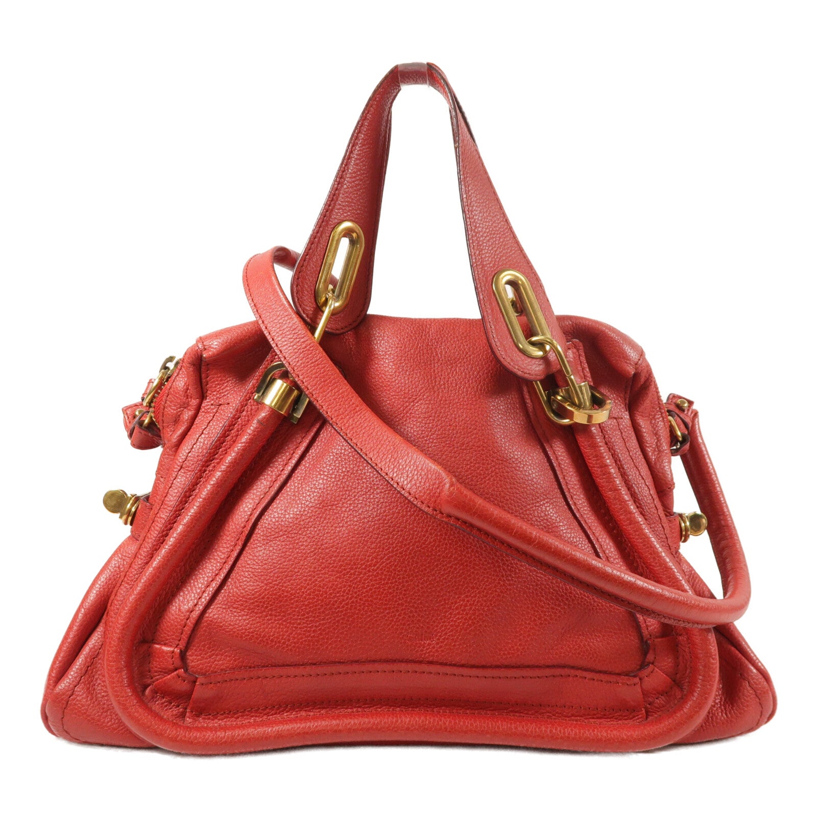 Chloe 牛皮皮革Shoulder Bag金扣手挽肩背兩用袋