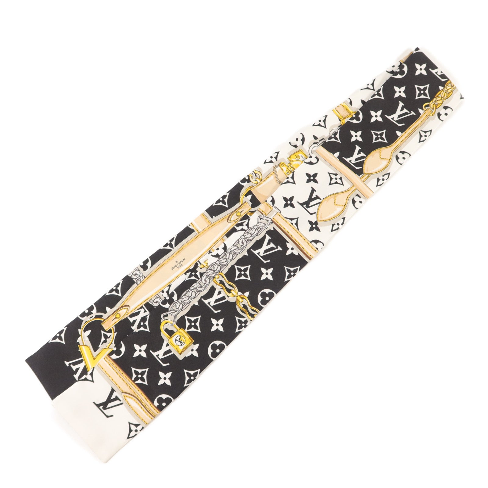 LOUIS VUITTON 絲質Monogram Confidential Bandeau頭巾
