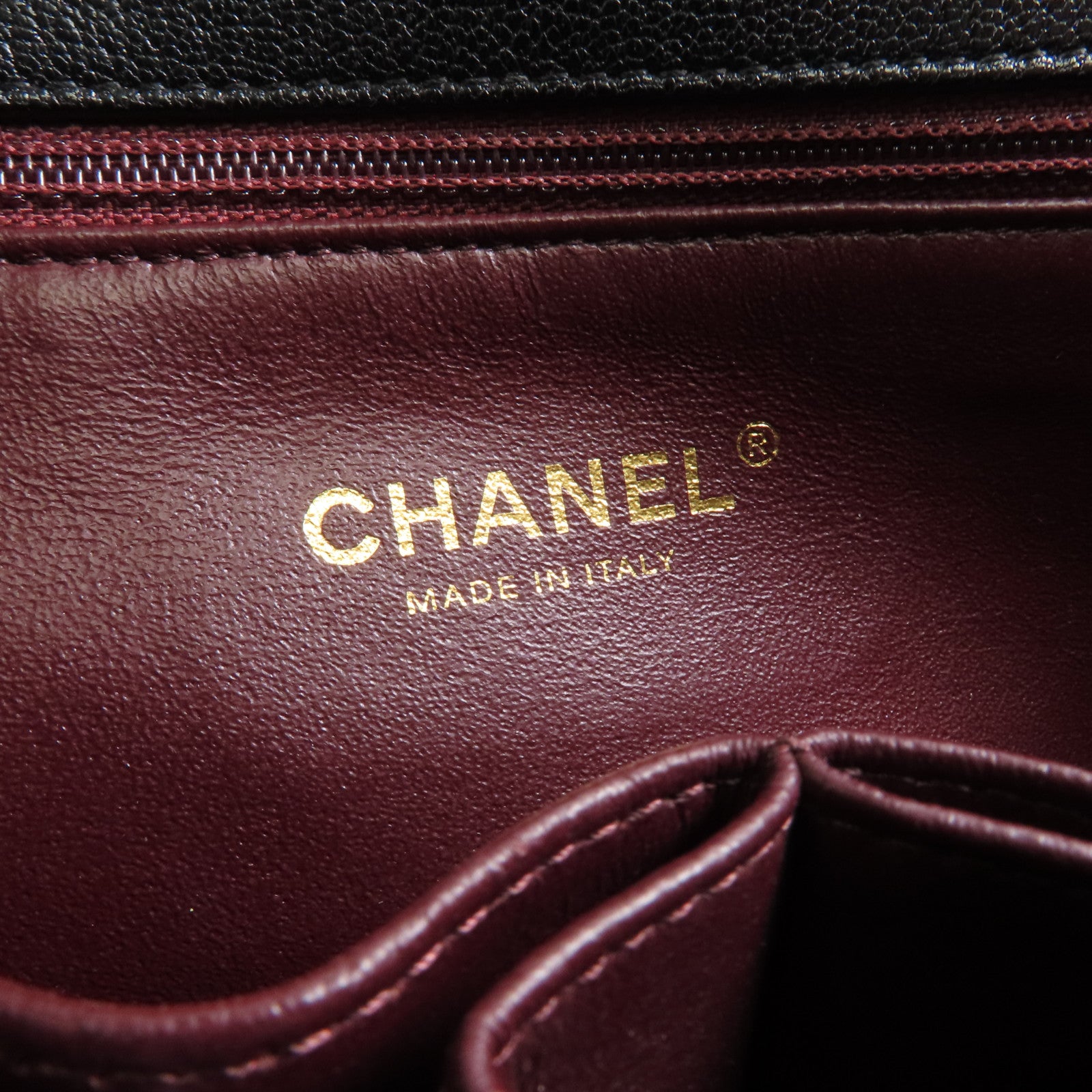 CHANEL 牛皮皮革Diagonal Quilted Flap Bag鏈帶肩背袋