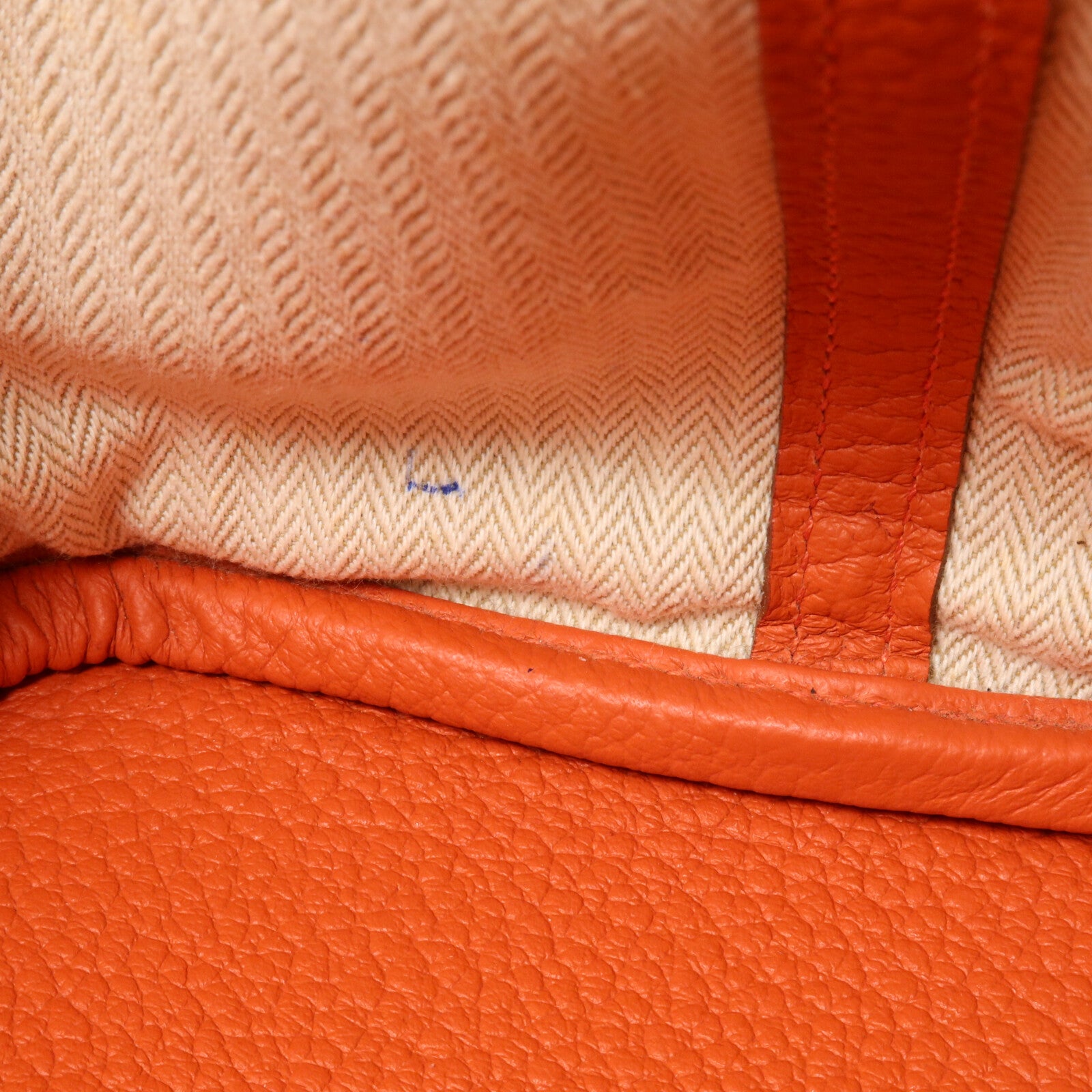 HERMES Country皮革Garden Party PM手挽袋Sanguine