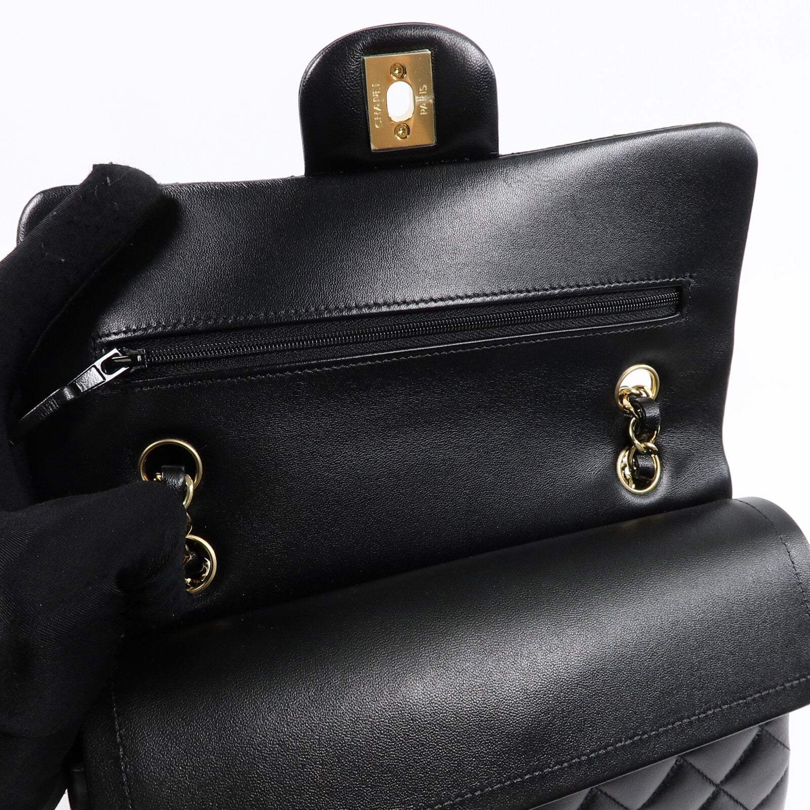 CHANEL 羊皮皮革Classic 23鏈帶肩背袋