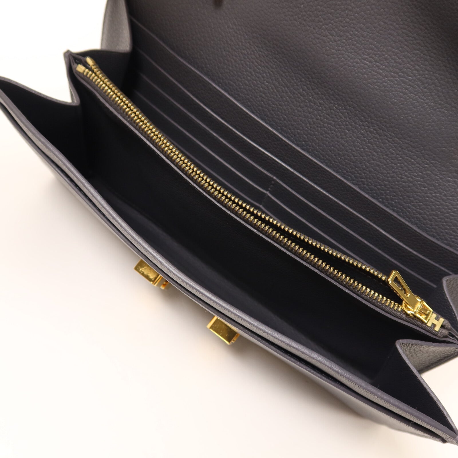 HERMES Evercolor皮革Constance To Go肩背袋Ardoise