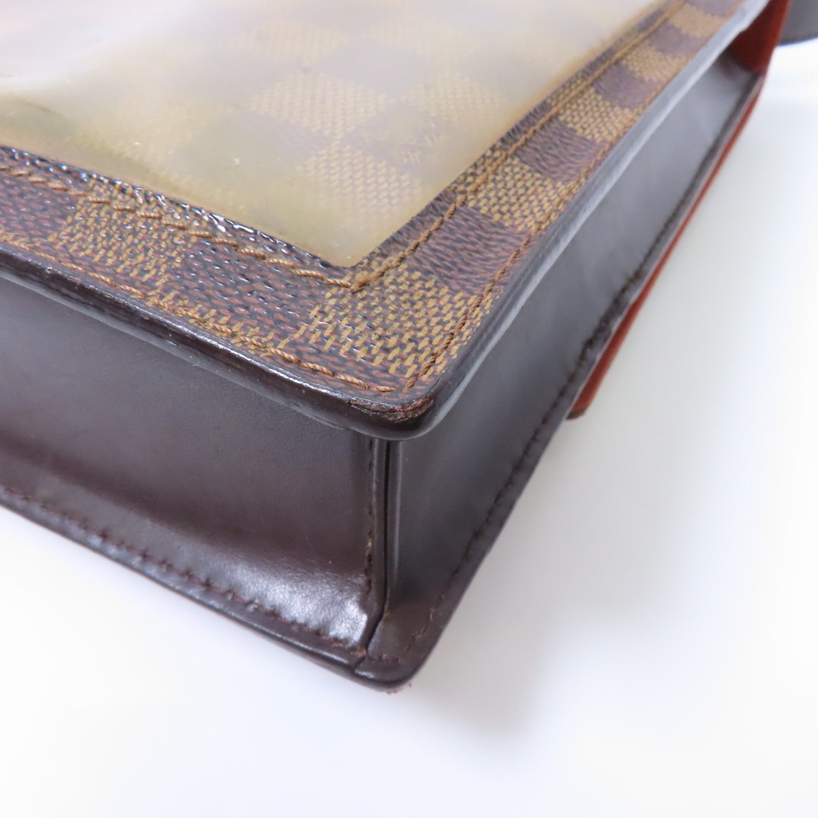 LOUIS VUITTON Damier Ebene Portobello金扣肩背袋啡色