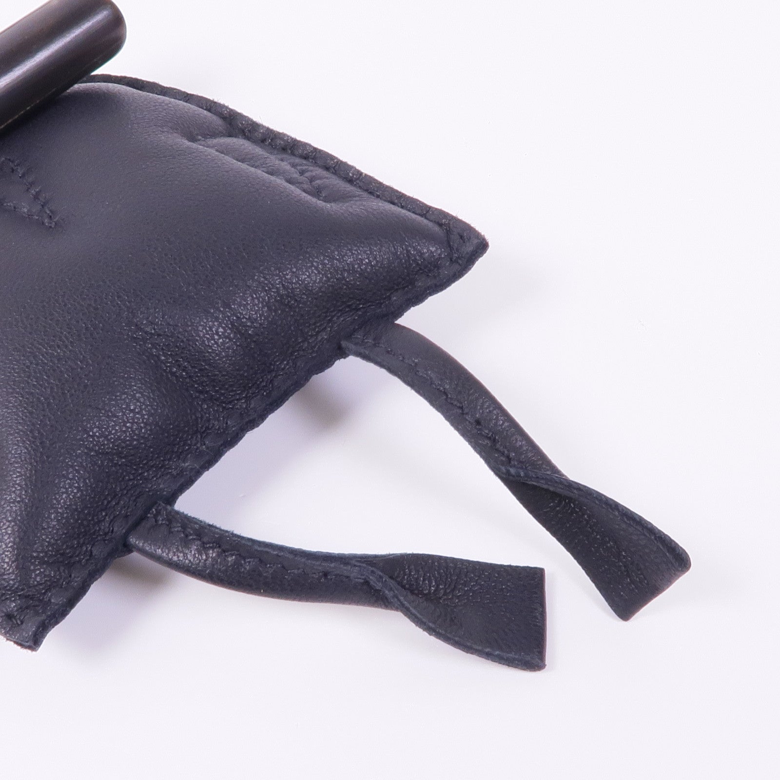 HERMES 水牛角/Milo皮革Charm掛飾Nior