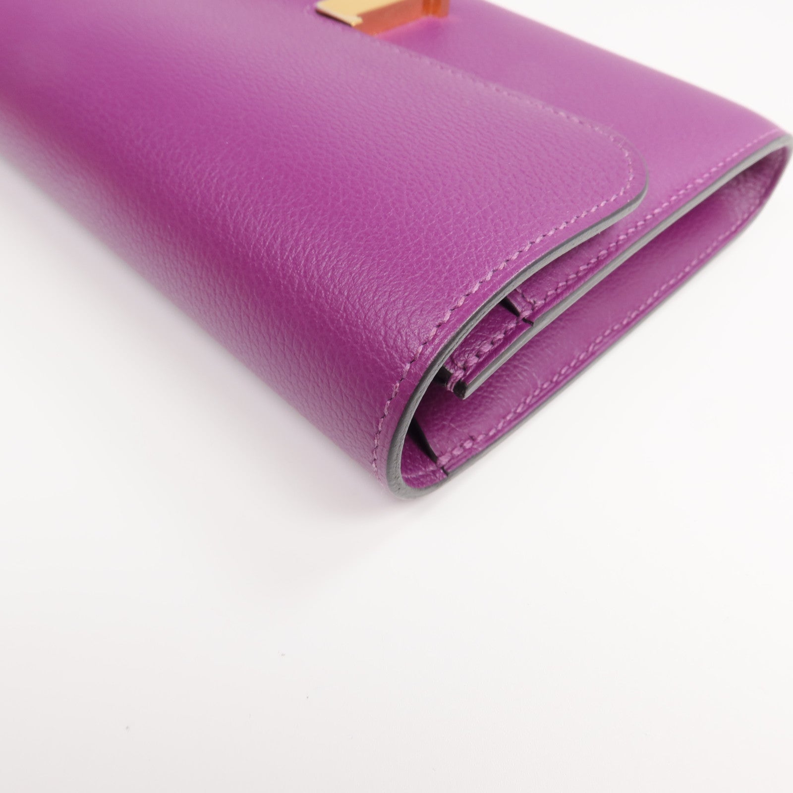 HERMES Evercolor皮革Constance Long Wallet長錢包