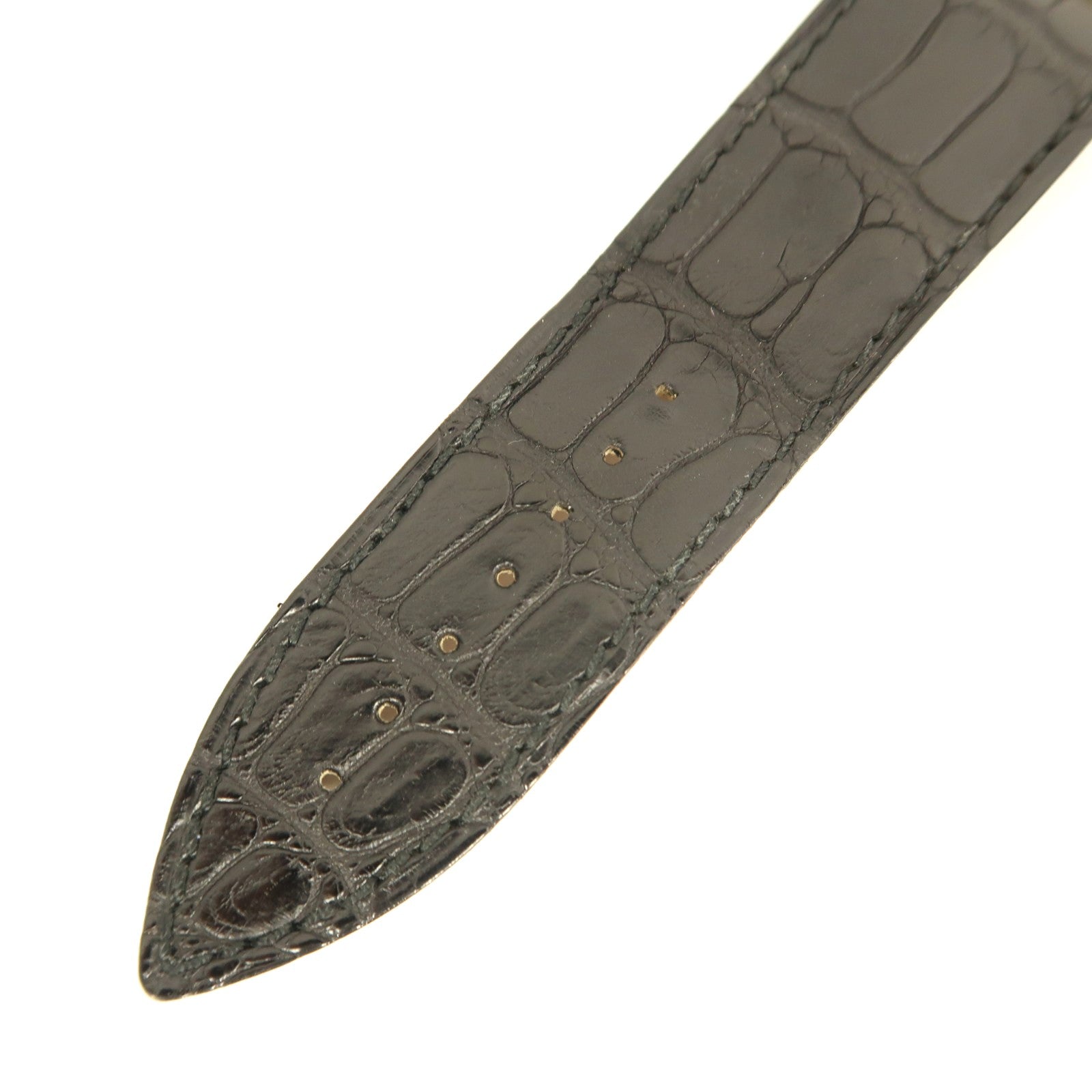 FRANCK MULLER Long Island皮革/18K白金手錶自動機芯銀色