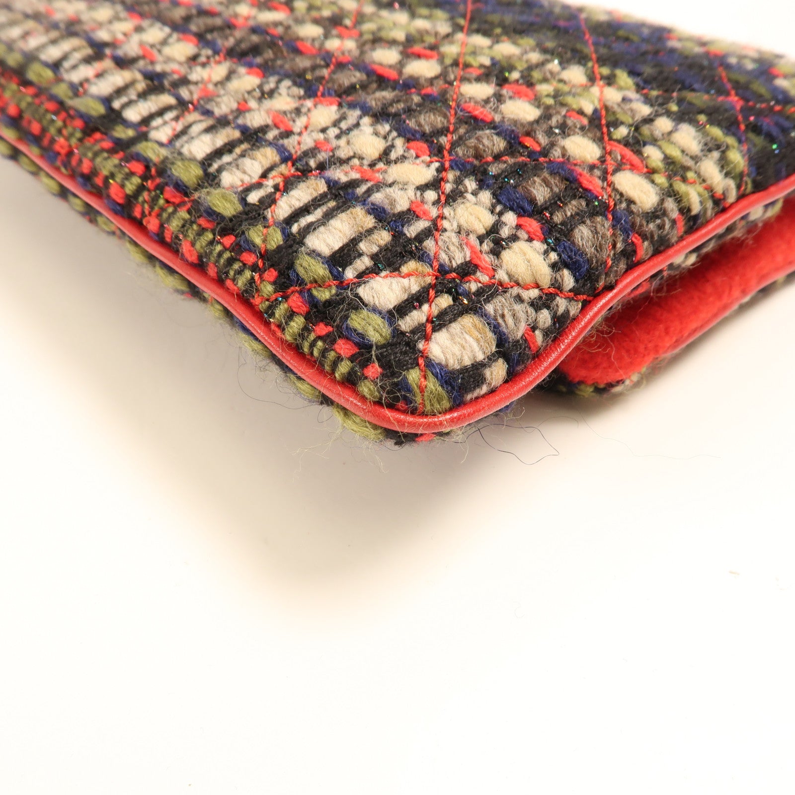 CHANEL 粗花呢Clutch/Pouch銀扣手拿包