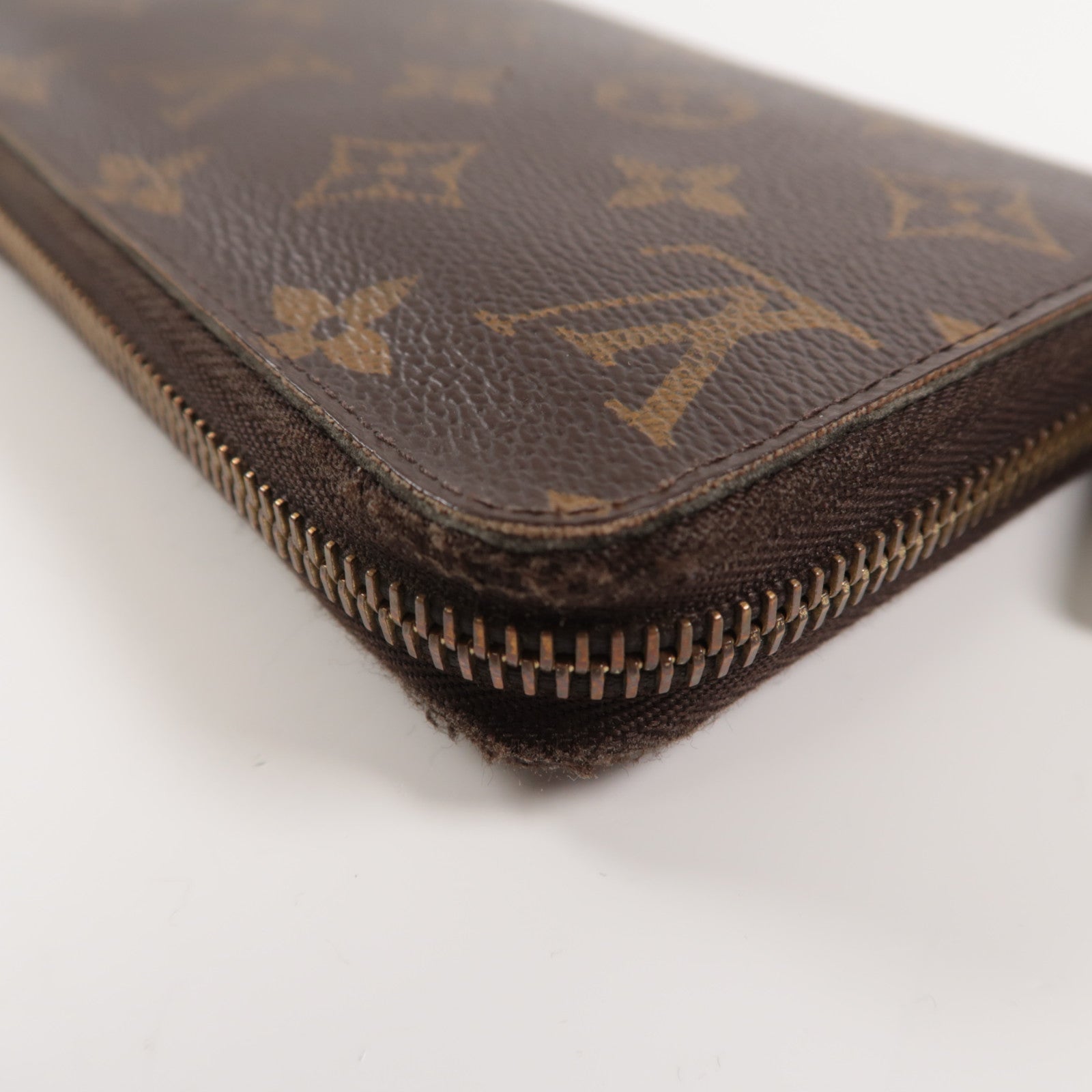 LOUIS VUITTON Monogram Long Wallet銀扣/金扣長錢包啡色