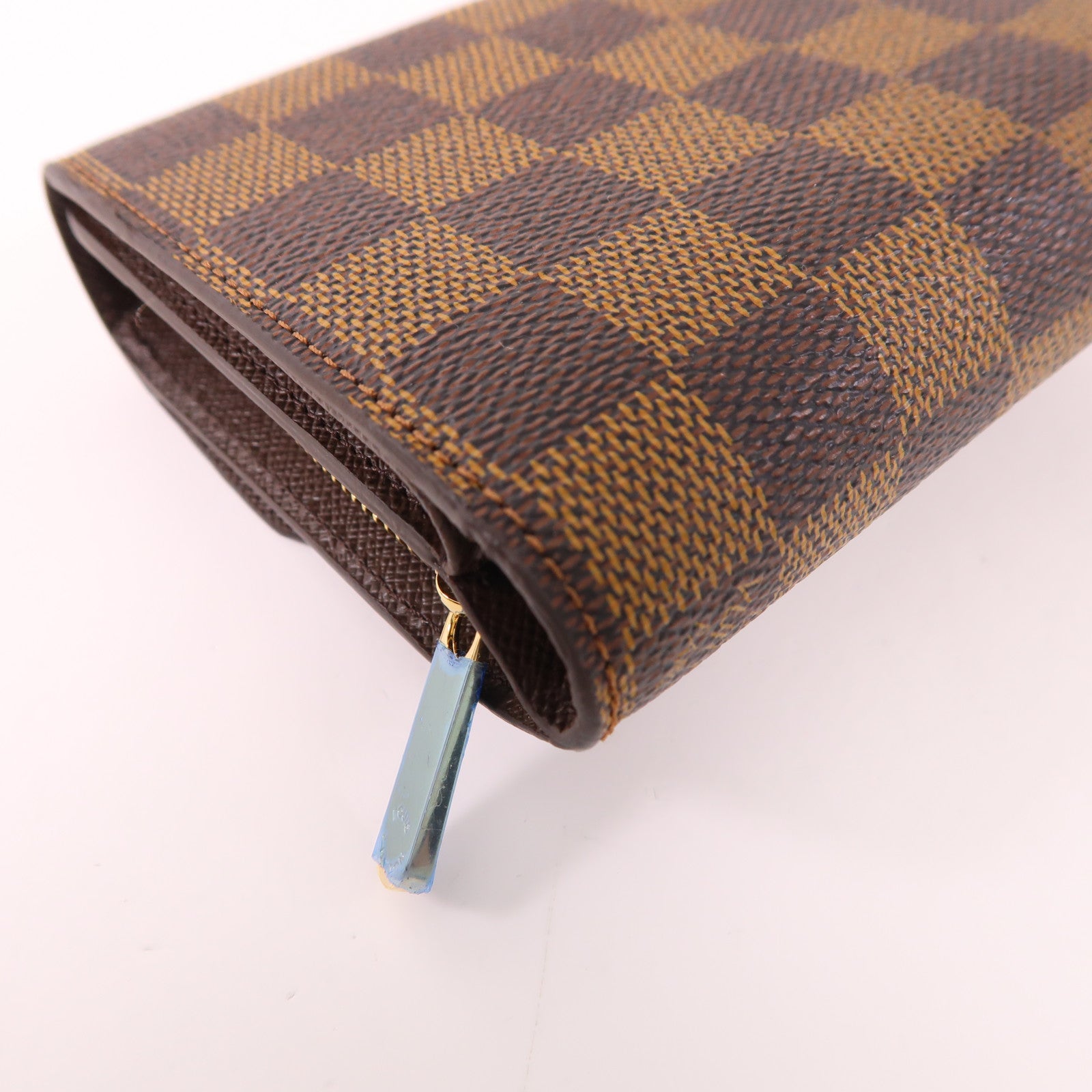 LOUIS VUITTON LV GHW Joey Wallet N60034 Damier Brown
