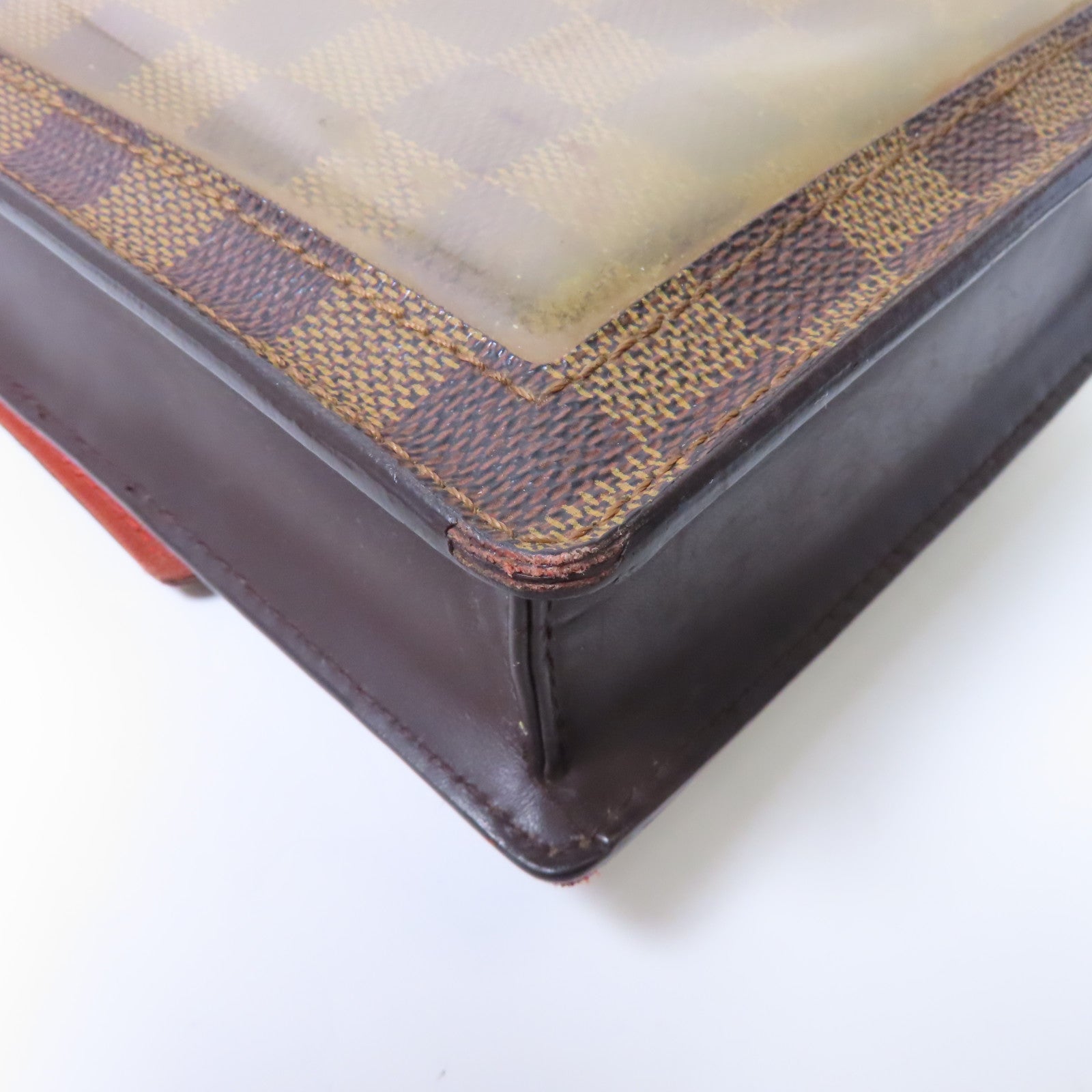 LOUIS VUITTON Damier Ebene Portobello金扣肩背袋啡色