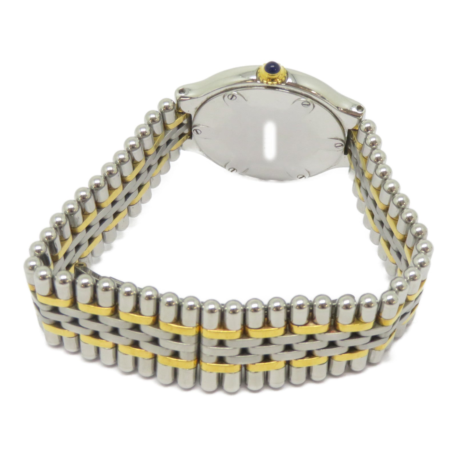 CARTIER Must De Cartier 21不鏽鋼手錶石英機芯白色