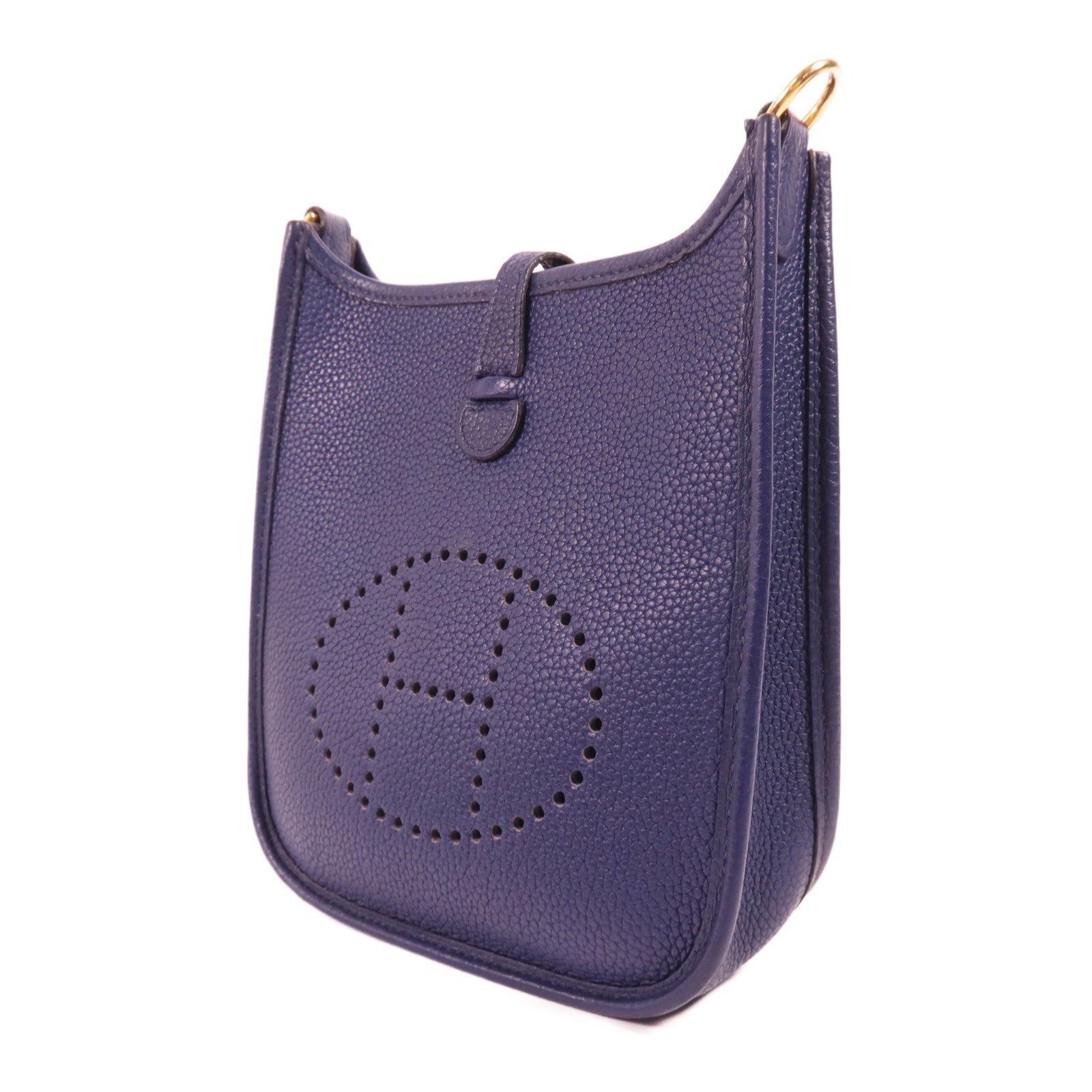 HERMES Clemence皮革Evelyne TPM金扣肩背袋