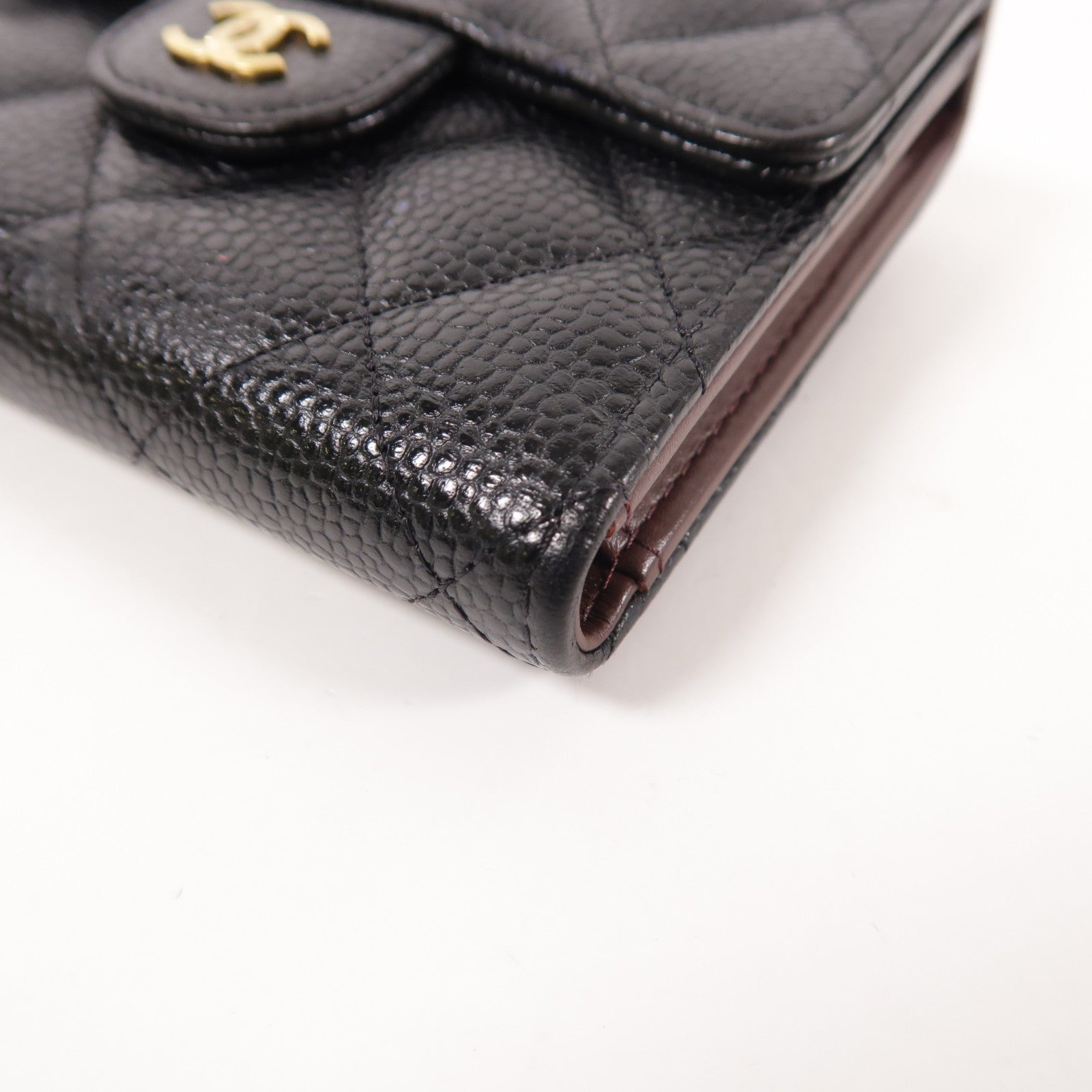CHANEL 牛皮皮革Classic Small Flap Wallet金扣錢包