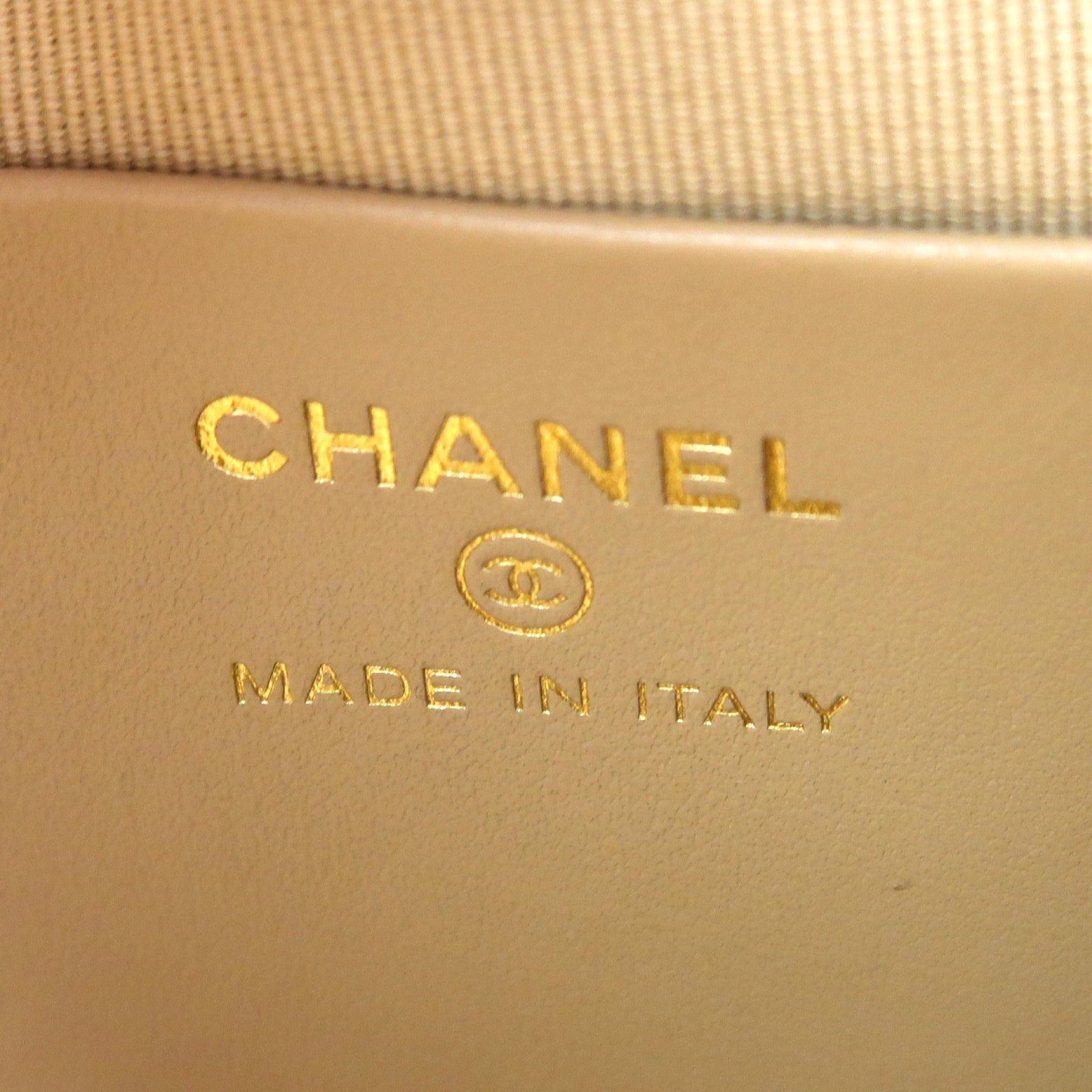 CHANEL 【激減優惠】菱格牛皮皮革Mini 31金扣手挽肩背兩用袋啡色
