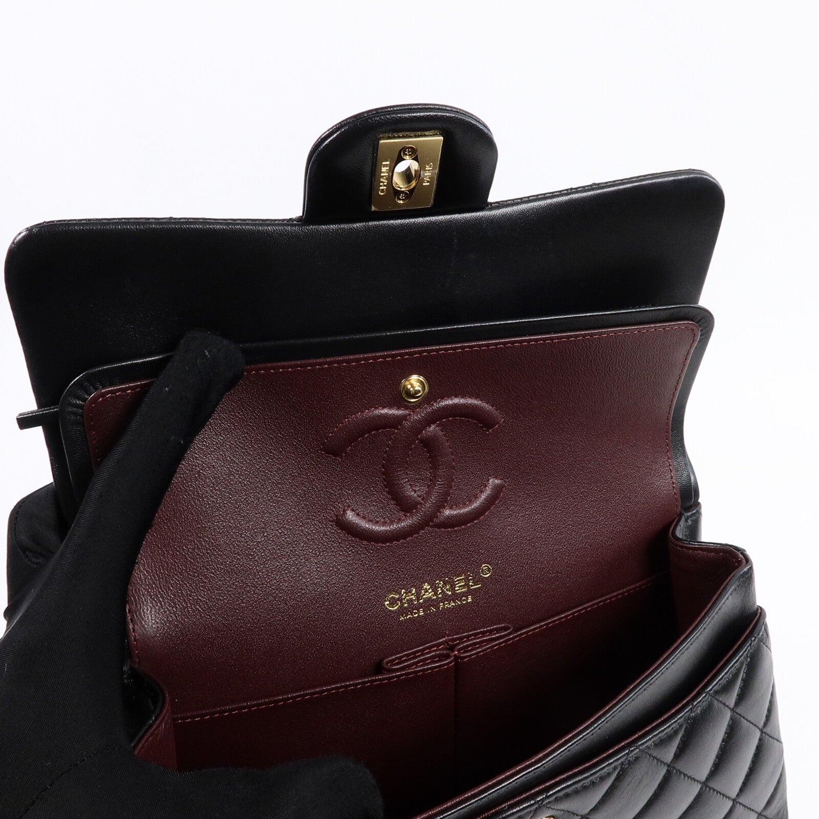 CHANEL 羊皮皮革Classic 23鏈帶肩背袋