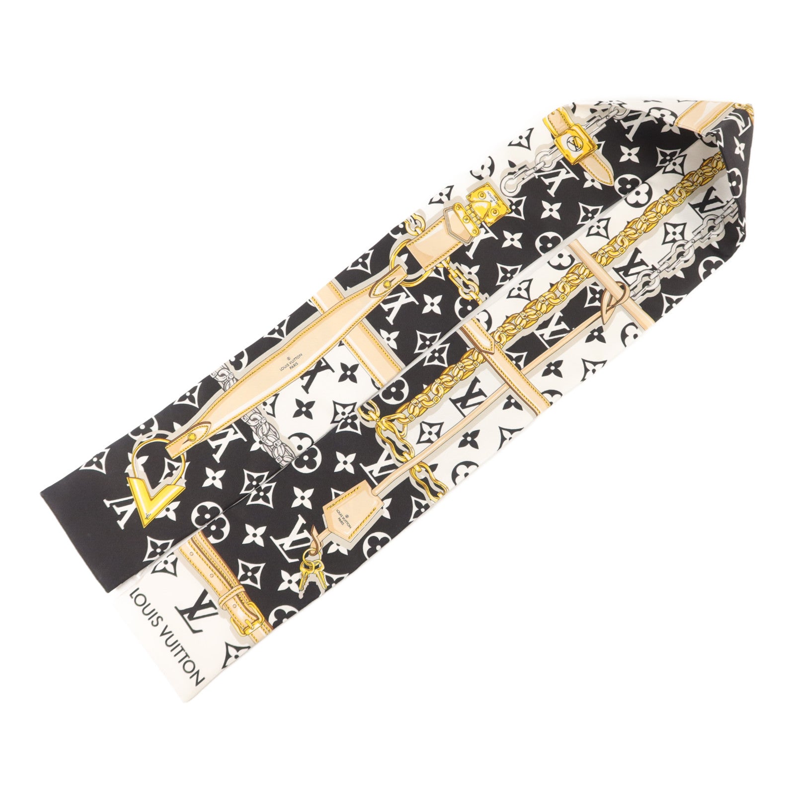 LOUIS VUITTON 絲質Monogram Confidential Bandeau頭巾