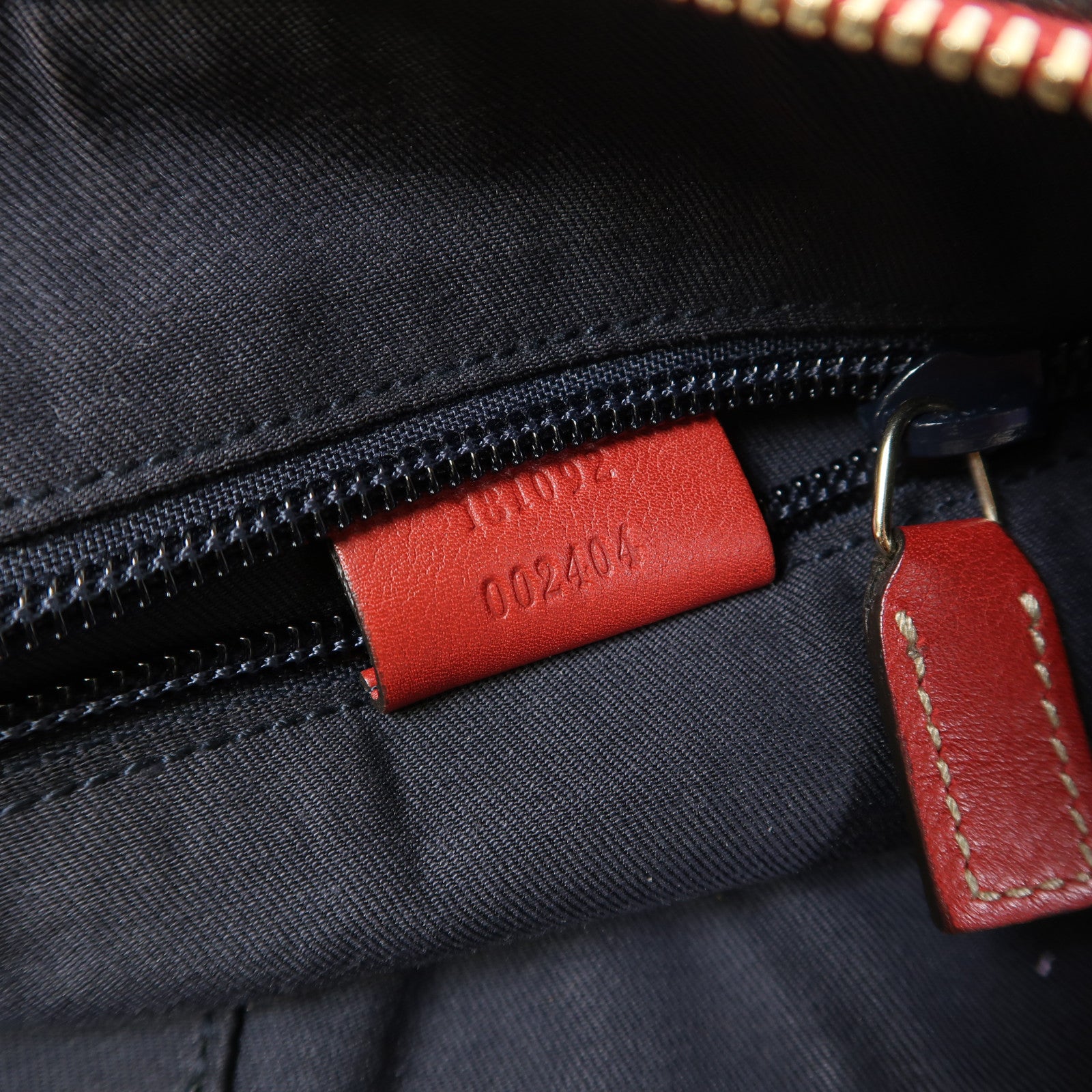 GUCCI 塗層帆布Shoulder Bag金扣肩背袋紅色/藍色