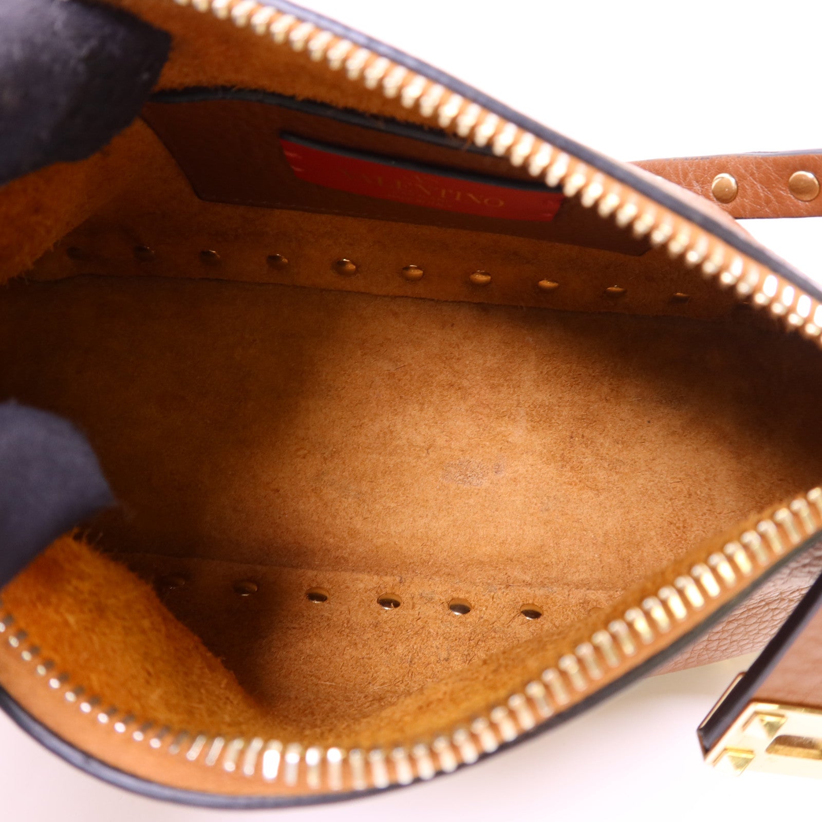 Valentino 【激減優惠】牛皮皮革Rockstud 2 Way Shoulder Bag金扣手挽肩背兩用袋