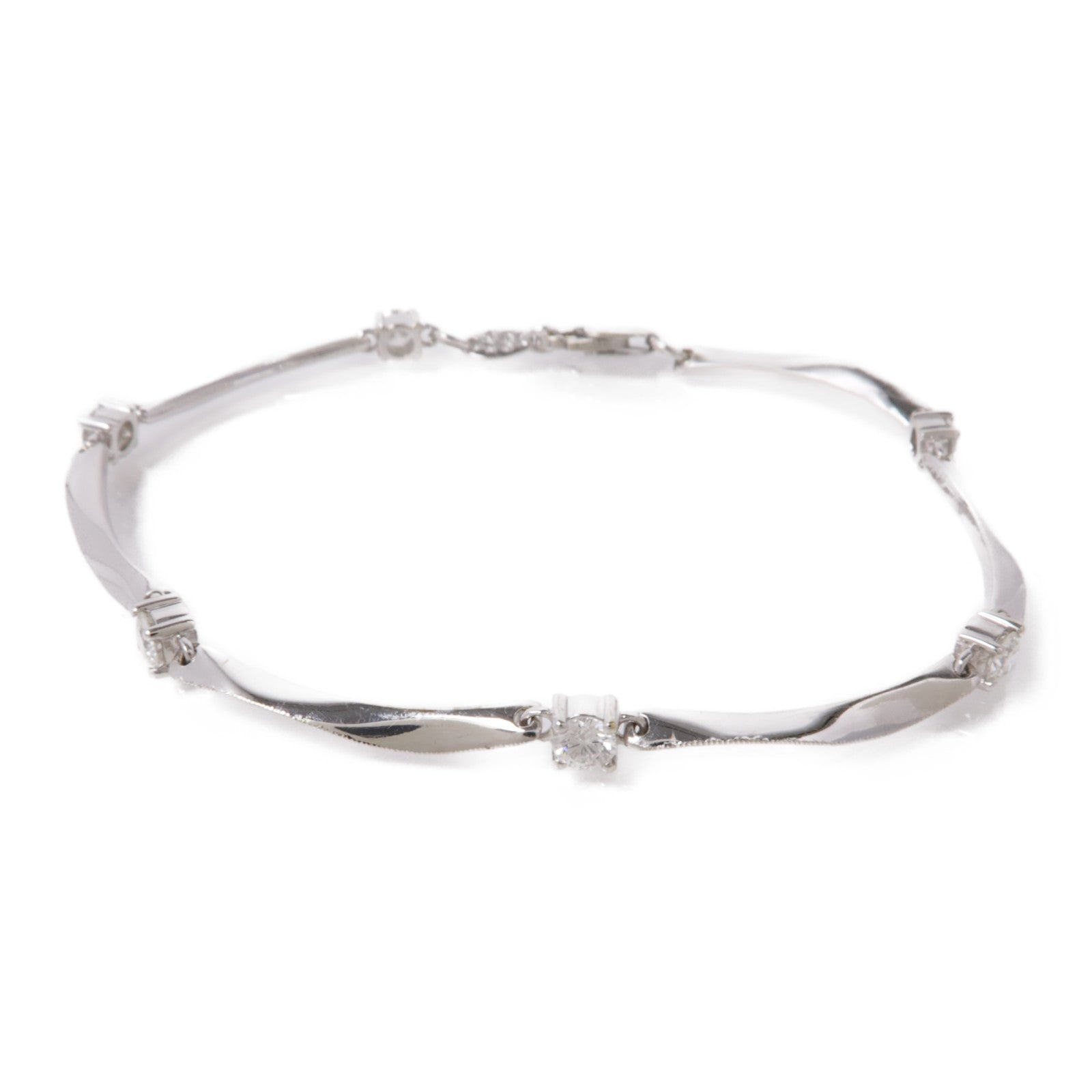 JEWELRY 18K白金Diamond Bracelet鑽石手鏈