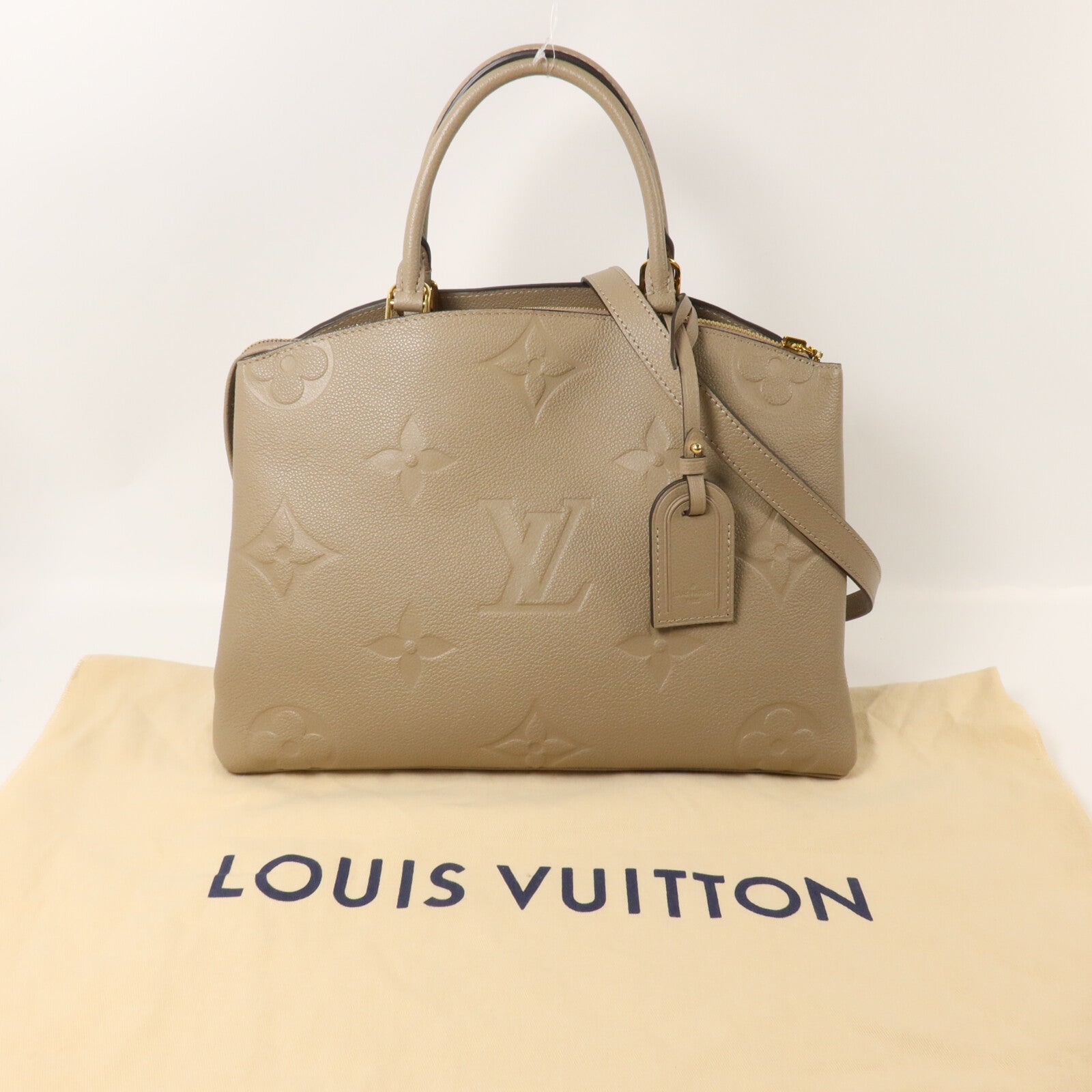 LOUIS VUITTON Monogram Empreinte Grand Palais手挽肩背兩用袋