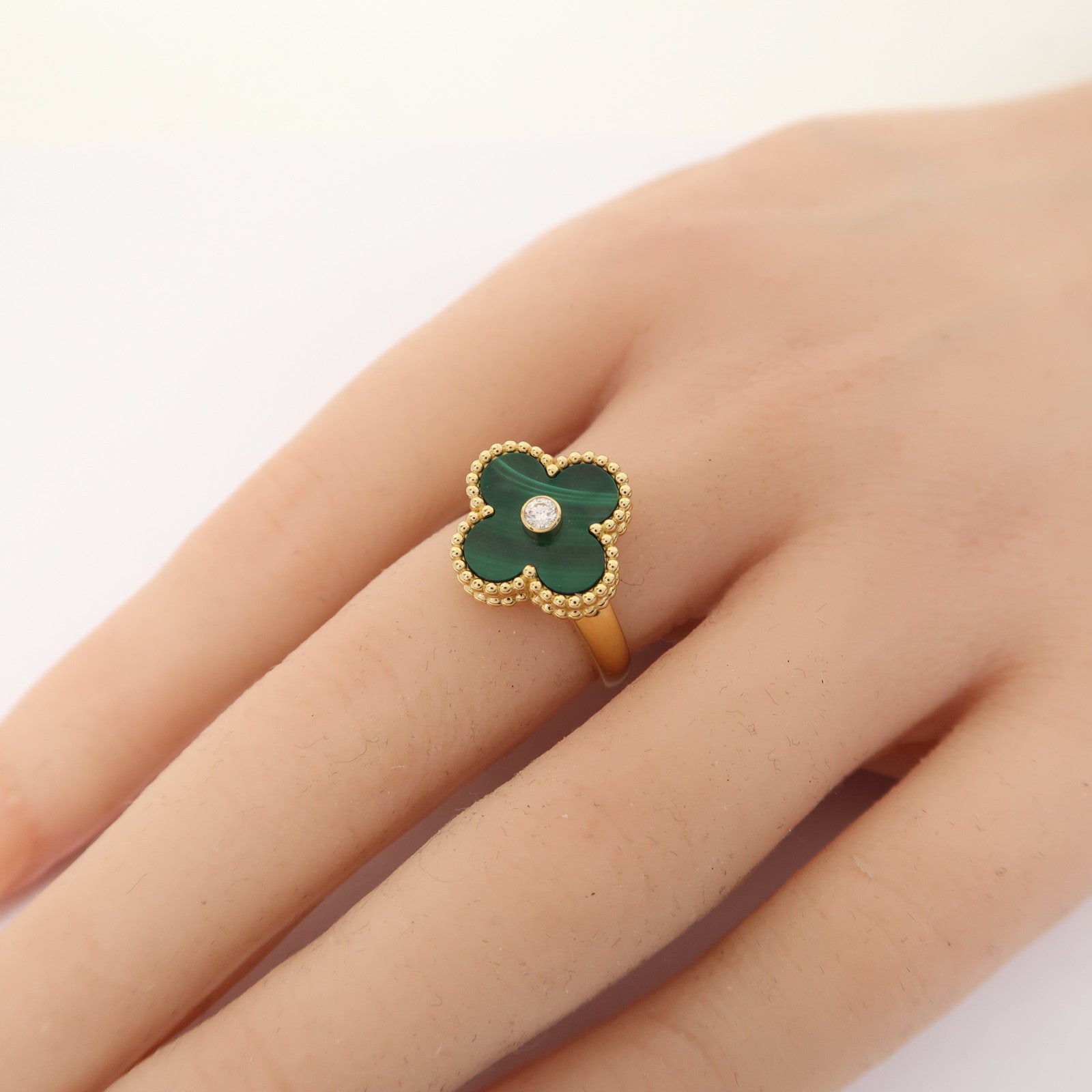 Van Cleef & Arpels 18K金Vintage Alhambra Ring戒指US#6.5