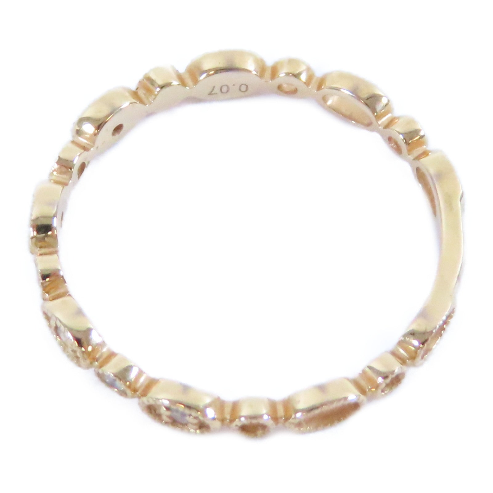 JEWELRY 【激減優惠】18K玫瑰金Diamond Ring 0.07ct鑽石戒指US#6.25