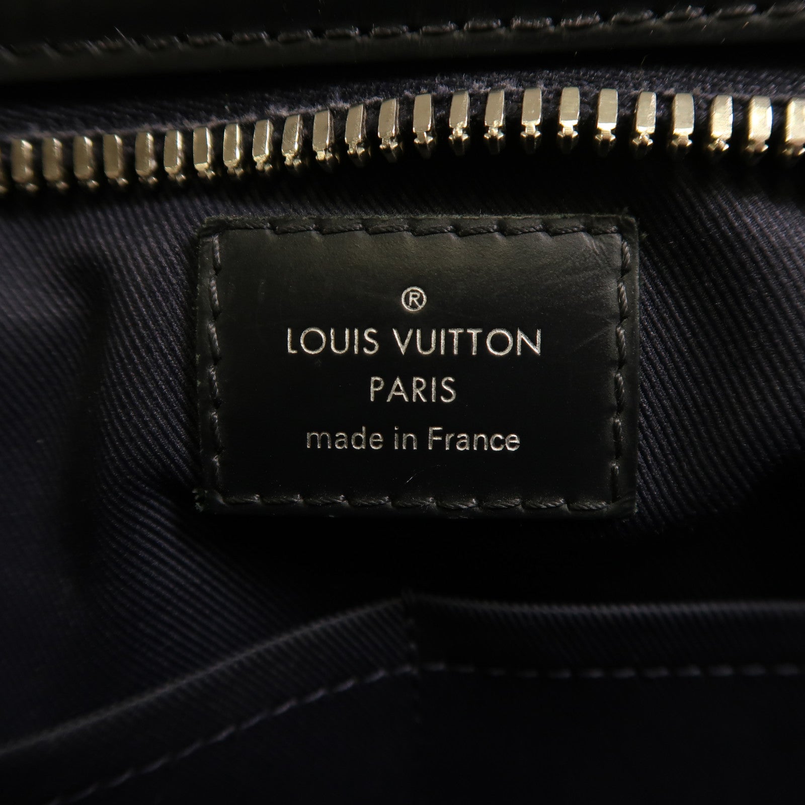 LOUIS VUITTON Damier Cobalt Camouflage Hunter銀扣肩背袋