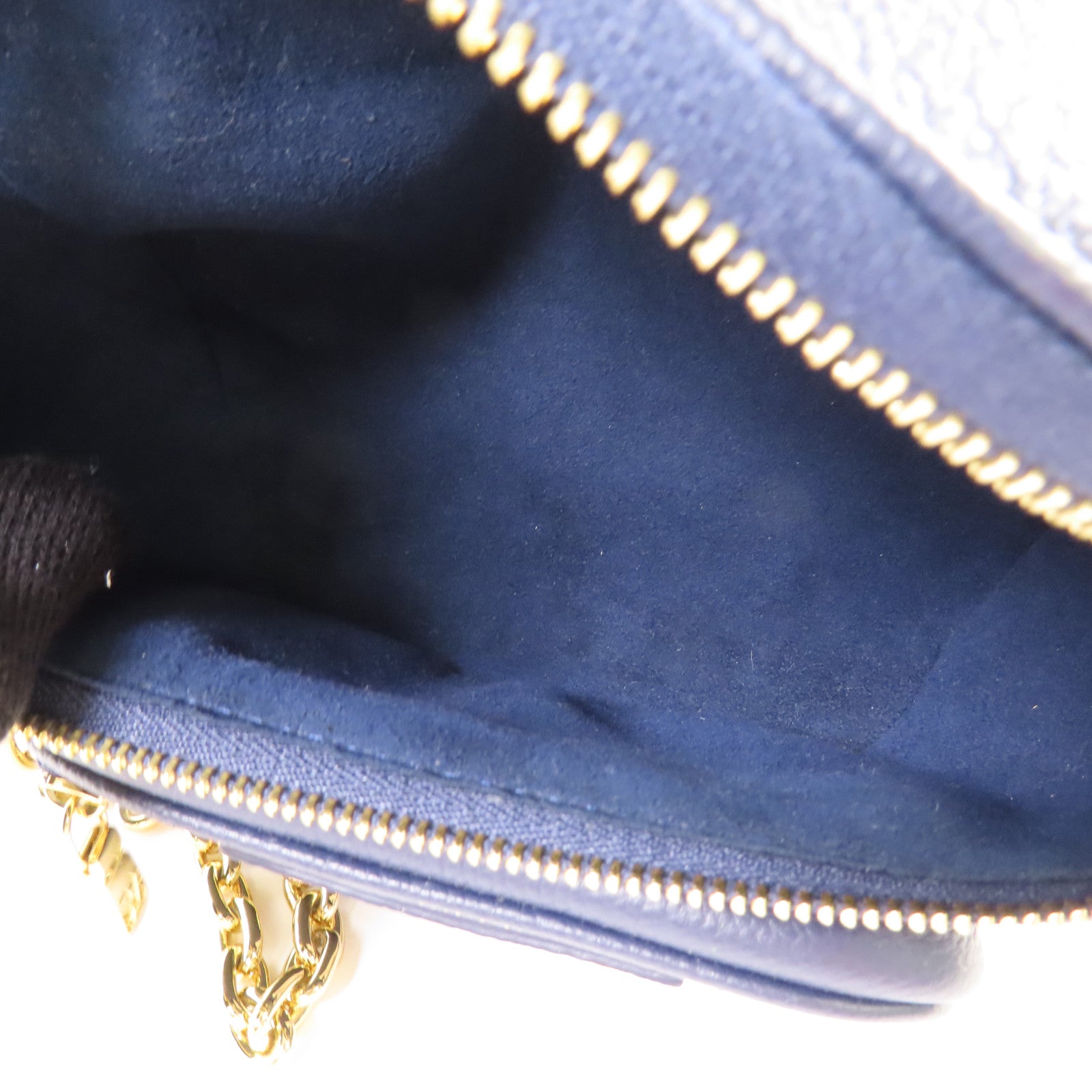 LOUIS VUITTON Monogram Empreinte Mini Bumbag金扣手挽肩背兩用袋