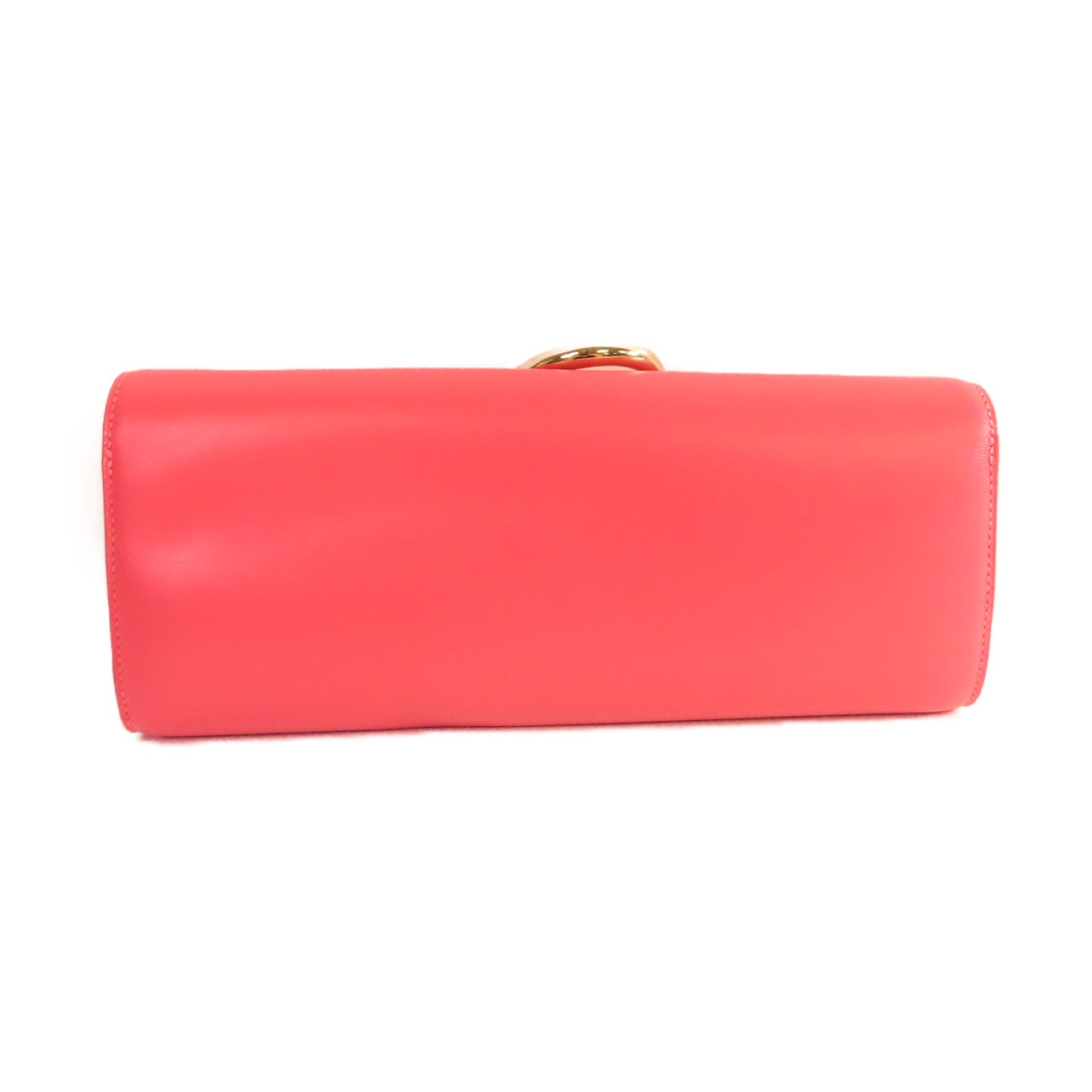 HERMES Swift皮革Egee Clutch Bag金扣手拿包8W Rose Azalee/玫瑰杜鵑粉色