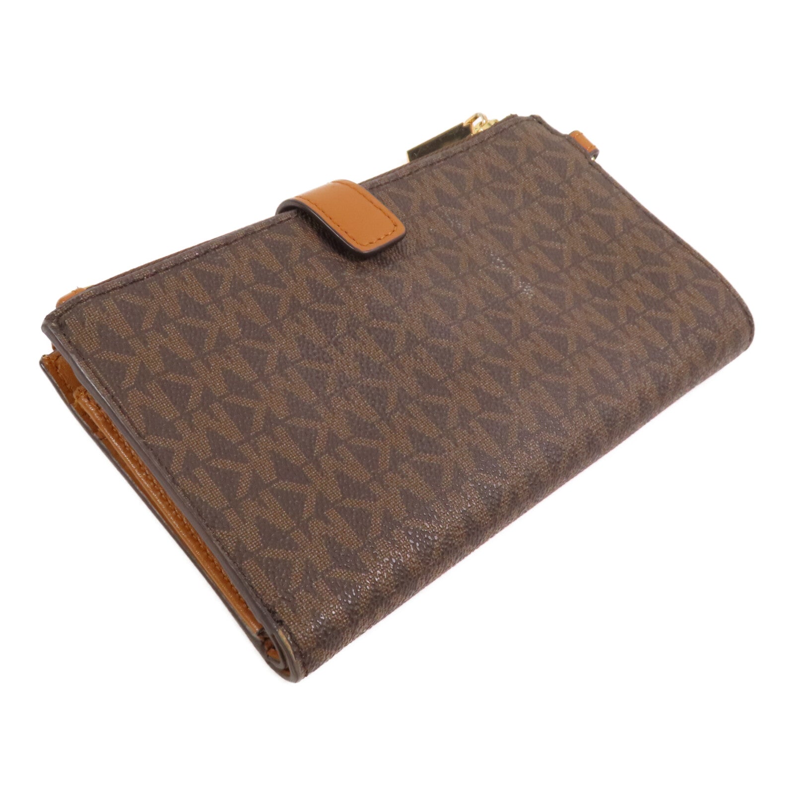 Michael Kors 塗層帆布Long Wallet金扣長錢包