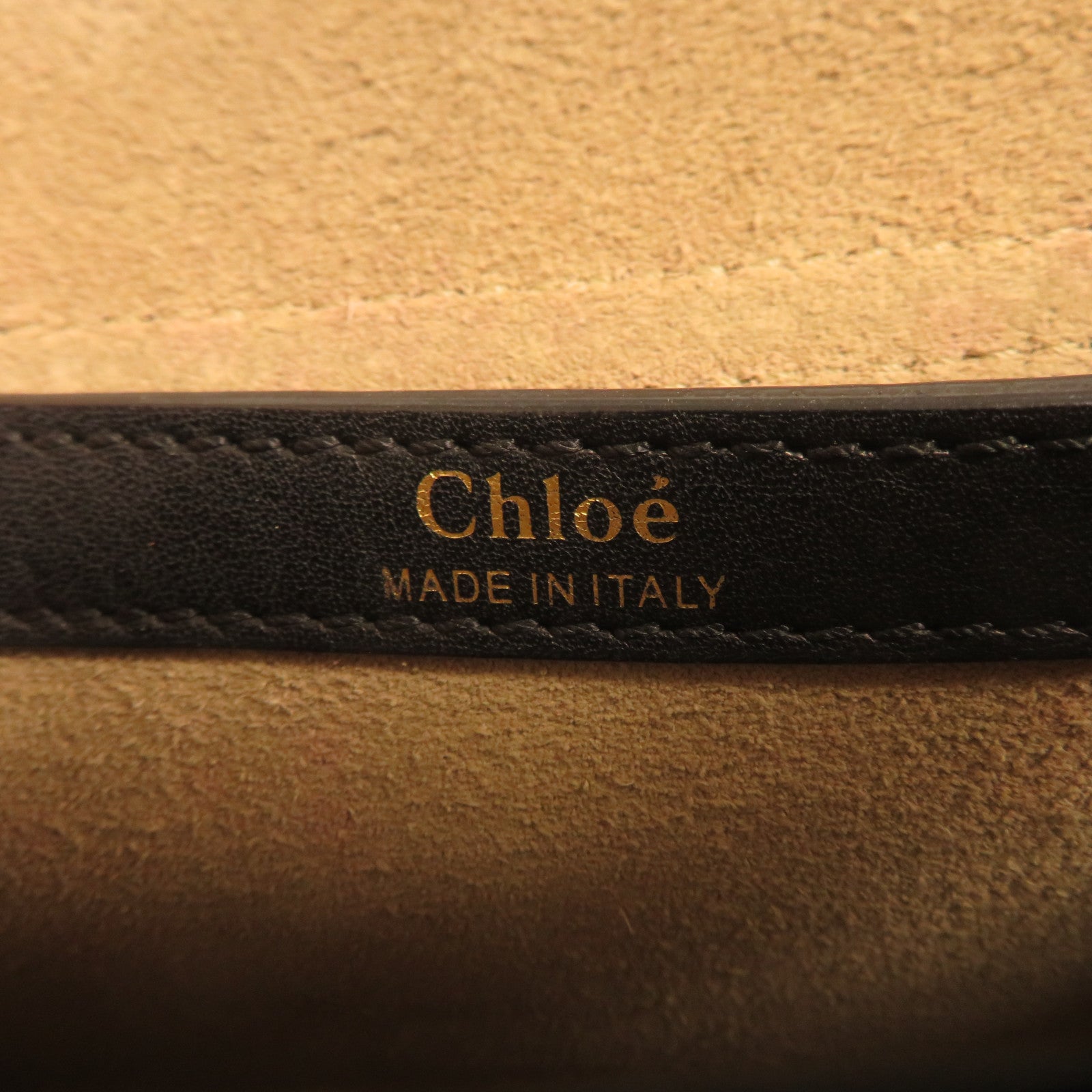 Chloe **【激減優惠】牛皮皮革Shoulder Bag金扣肩背袋黑色
