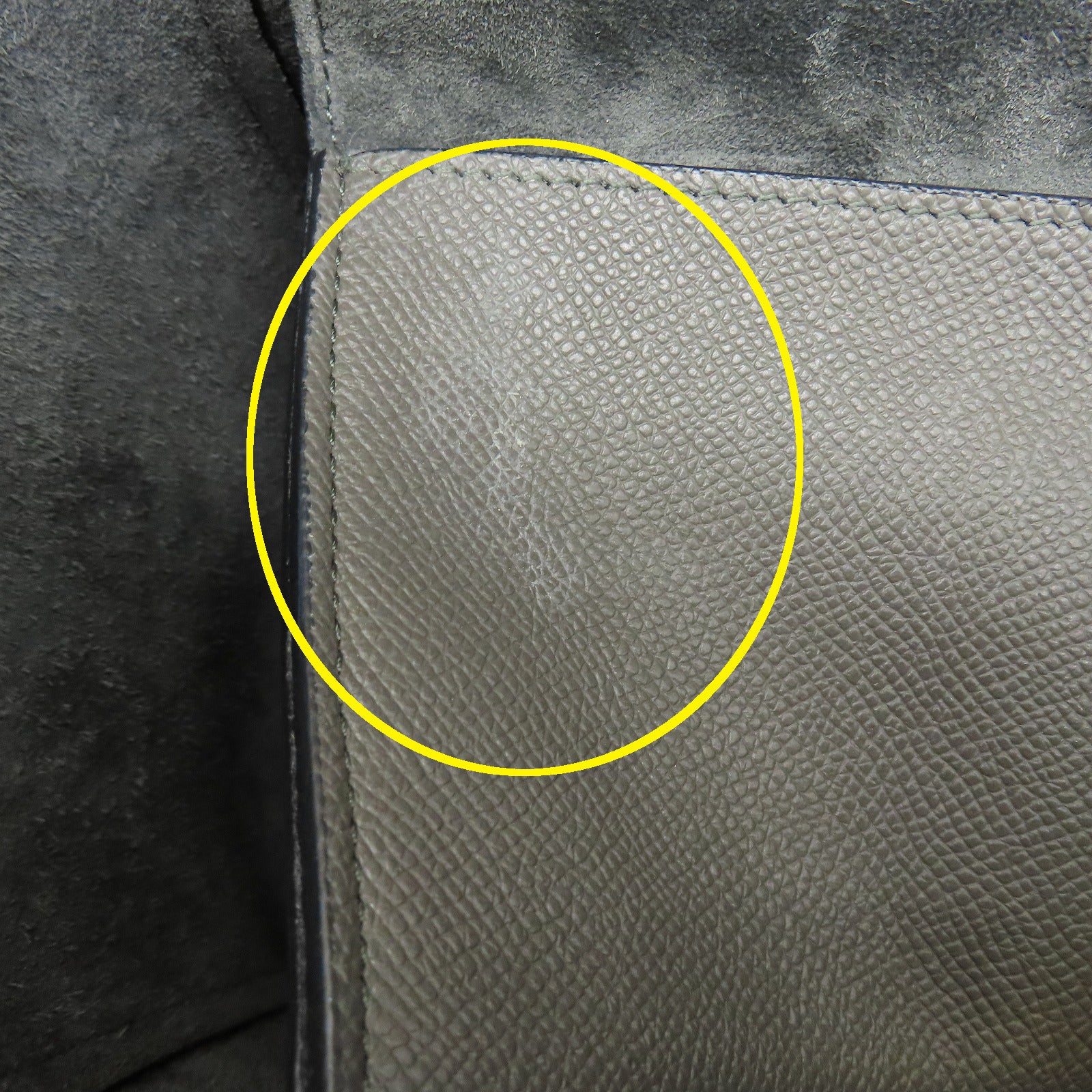 CELINE 牛皮皮革Micro Belt Bag金扣手挽肩背兩用袋灰色