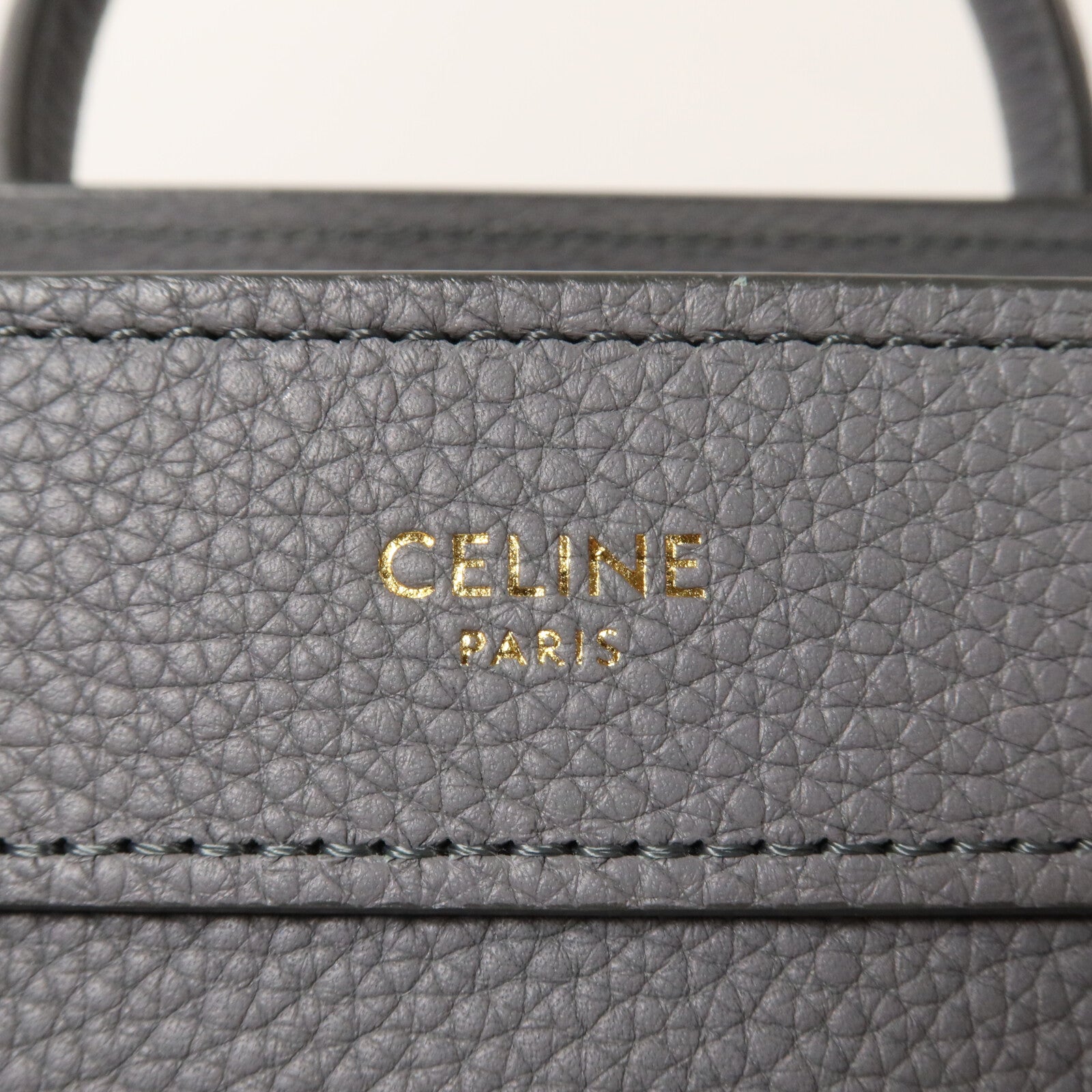 CELINE 牛皮皮革Nano Luggage手挽肩背兩用袋