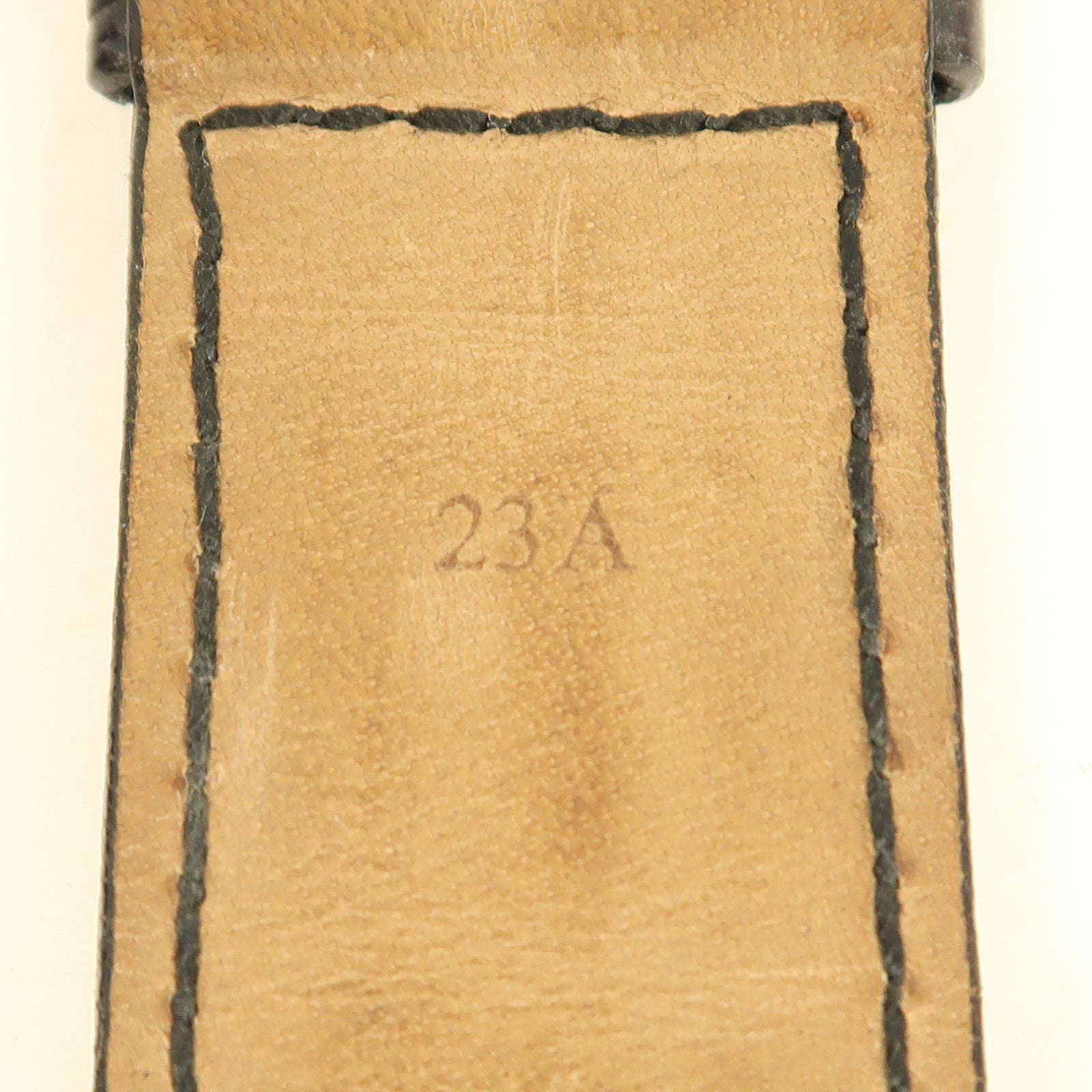 FRANCK MULLER Long Island皮革/18K白金手錶自動機芯銀色