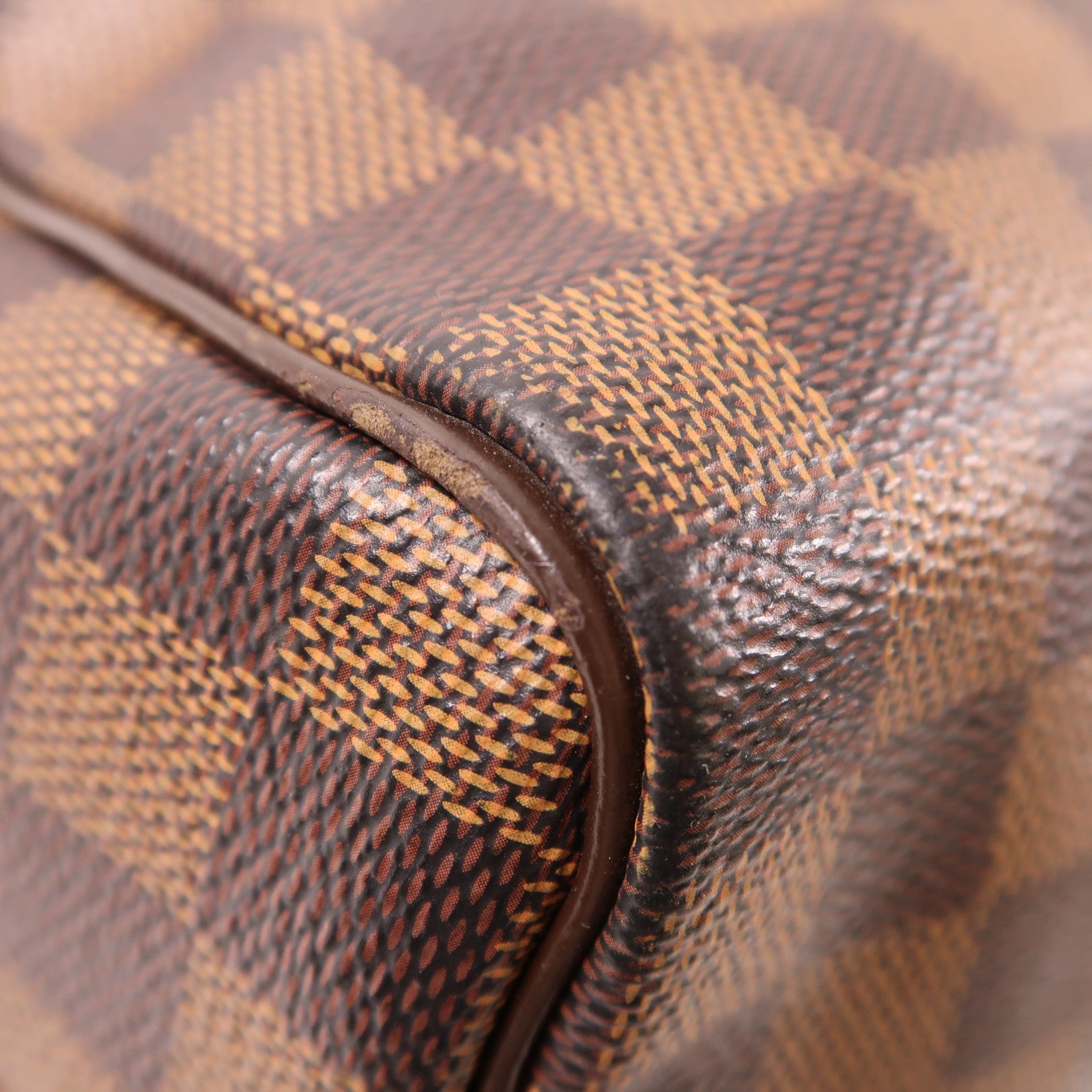LOUIS VUITTON Damier Speedy Bandouliere 25金扣手挽肩背兩用袋棕色