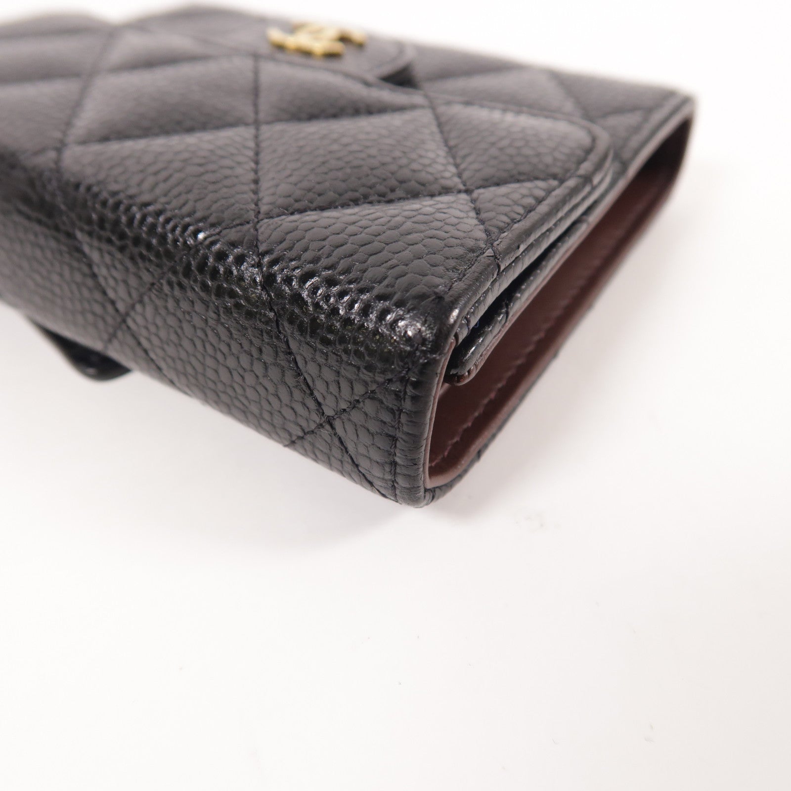 CHANEL 牛皮皮革Classic Small Flap Wallet金扣錢包