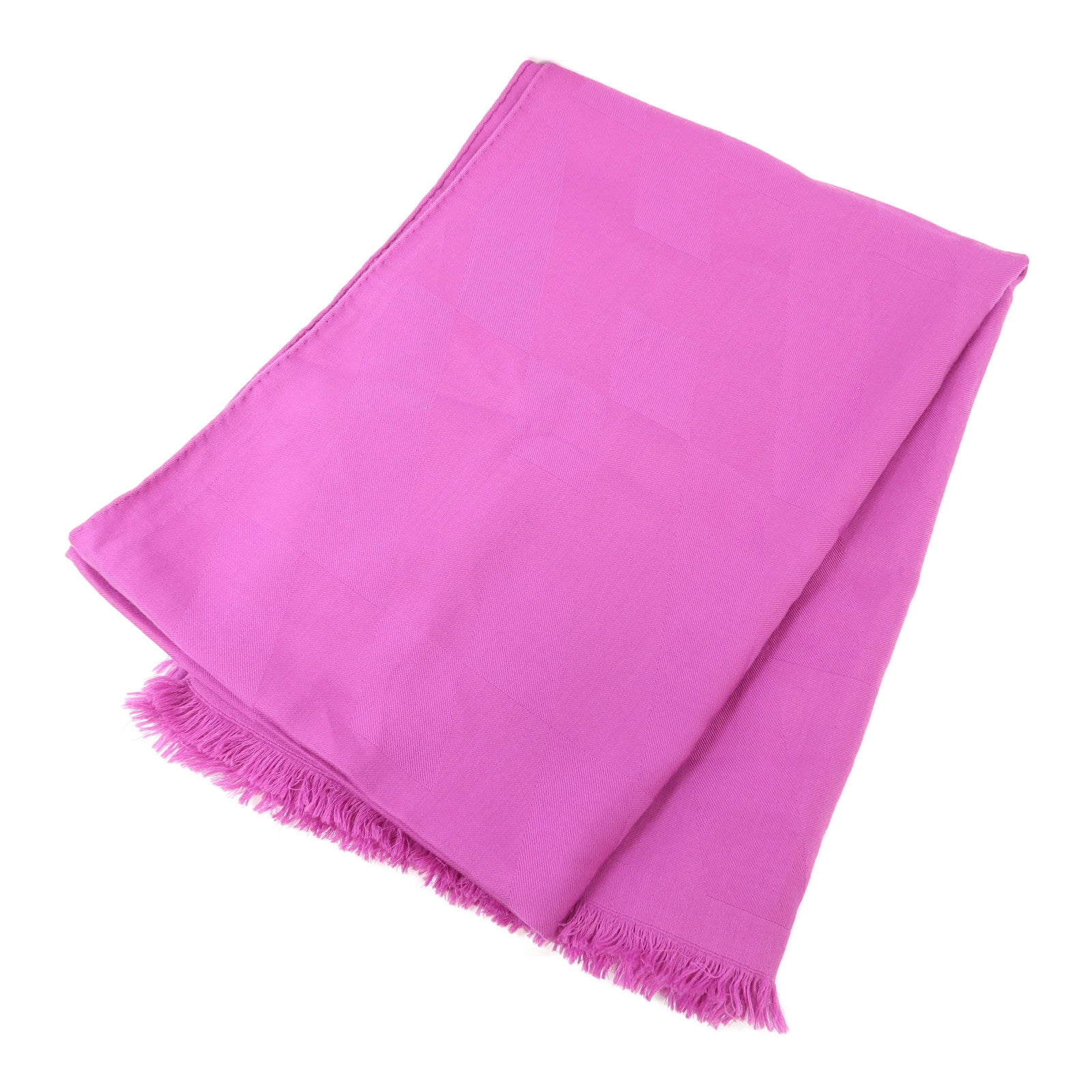 HERMES 羊絨/絲質Muffler圍巾紫色