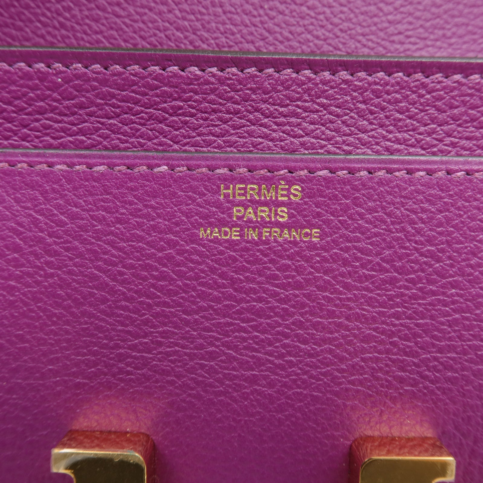 HERMES Evercolor皮革Constance Long Wallet長錢包