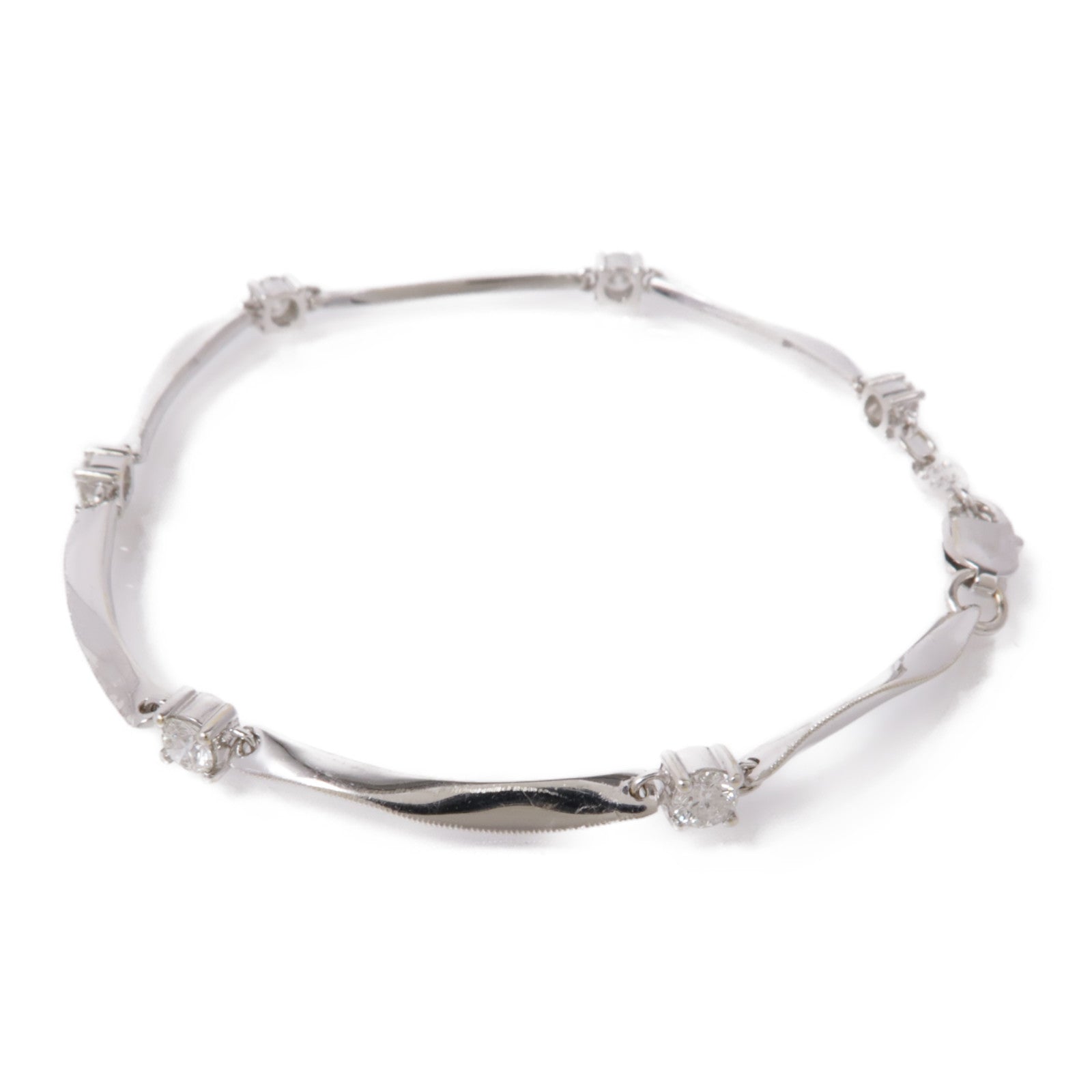 JEWELRY 18K白金Diamond Bracelet鑽石手鏈