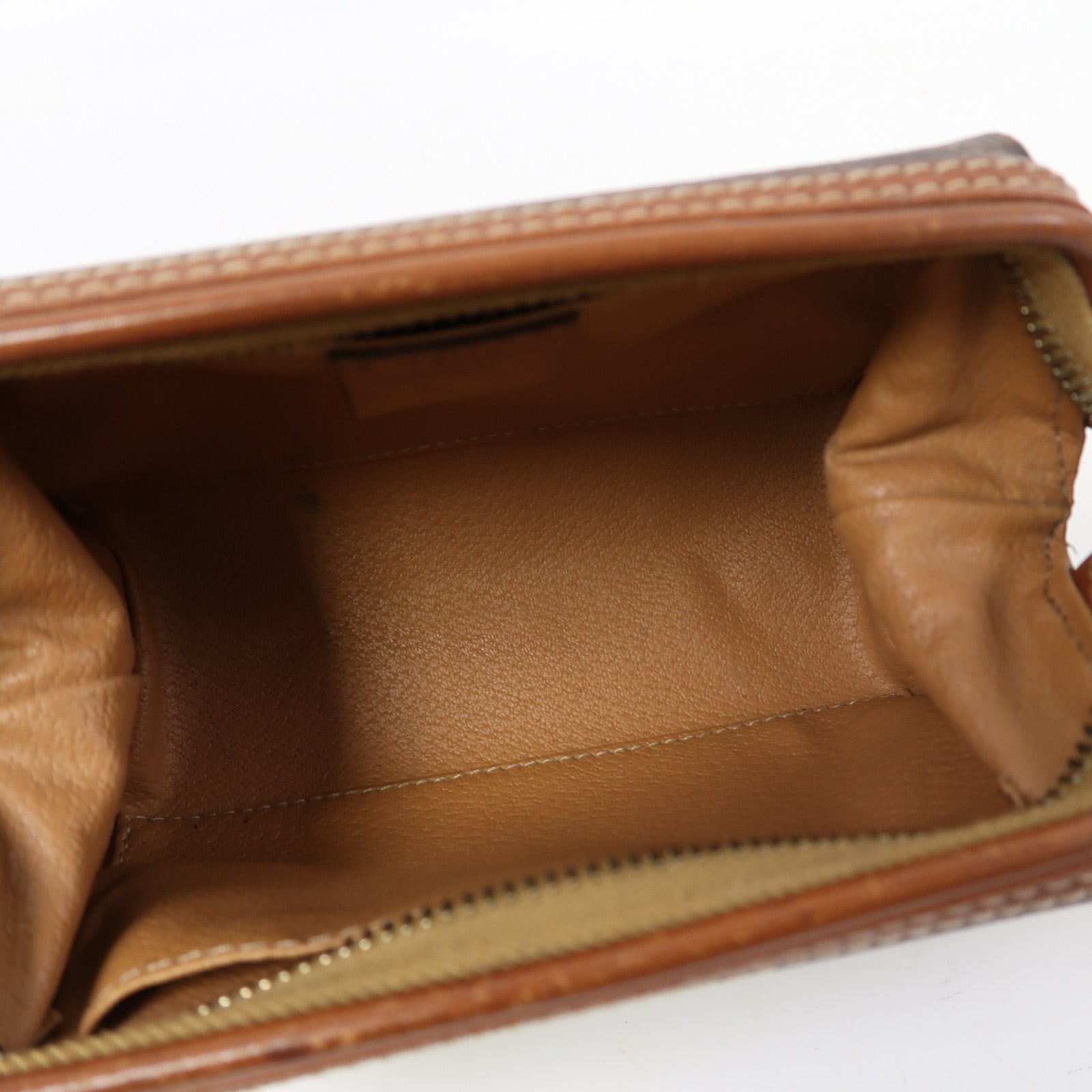 CELINE Macadam Vintage Pouch Bag金扣手拿包啡色