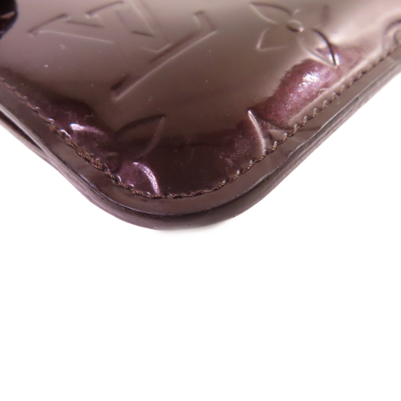 LOUIS VUITTON 【激減優惠】Monogram Vernis Pochette Cles Key Coin Case金扣零錢包紫色