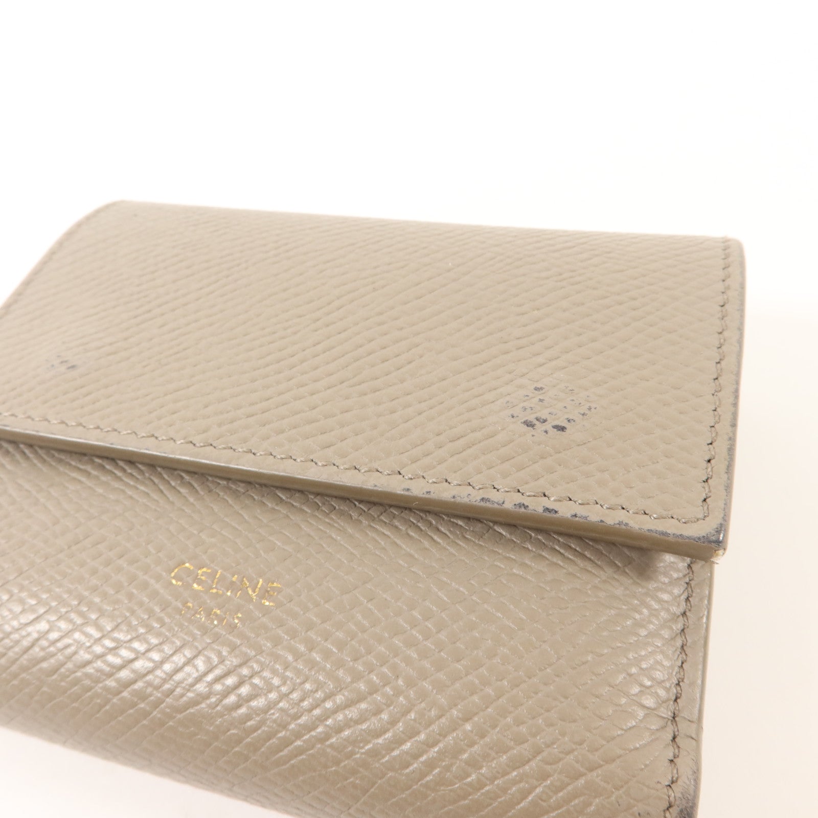 CELINE 牛皮皮革Trifold Wallet錢包
