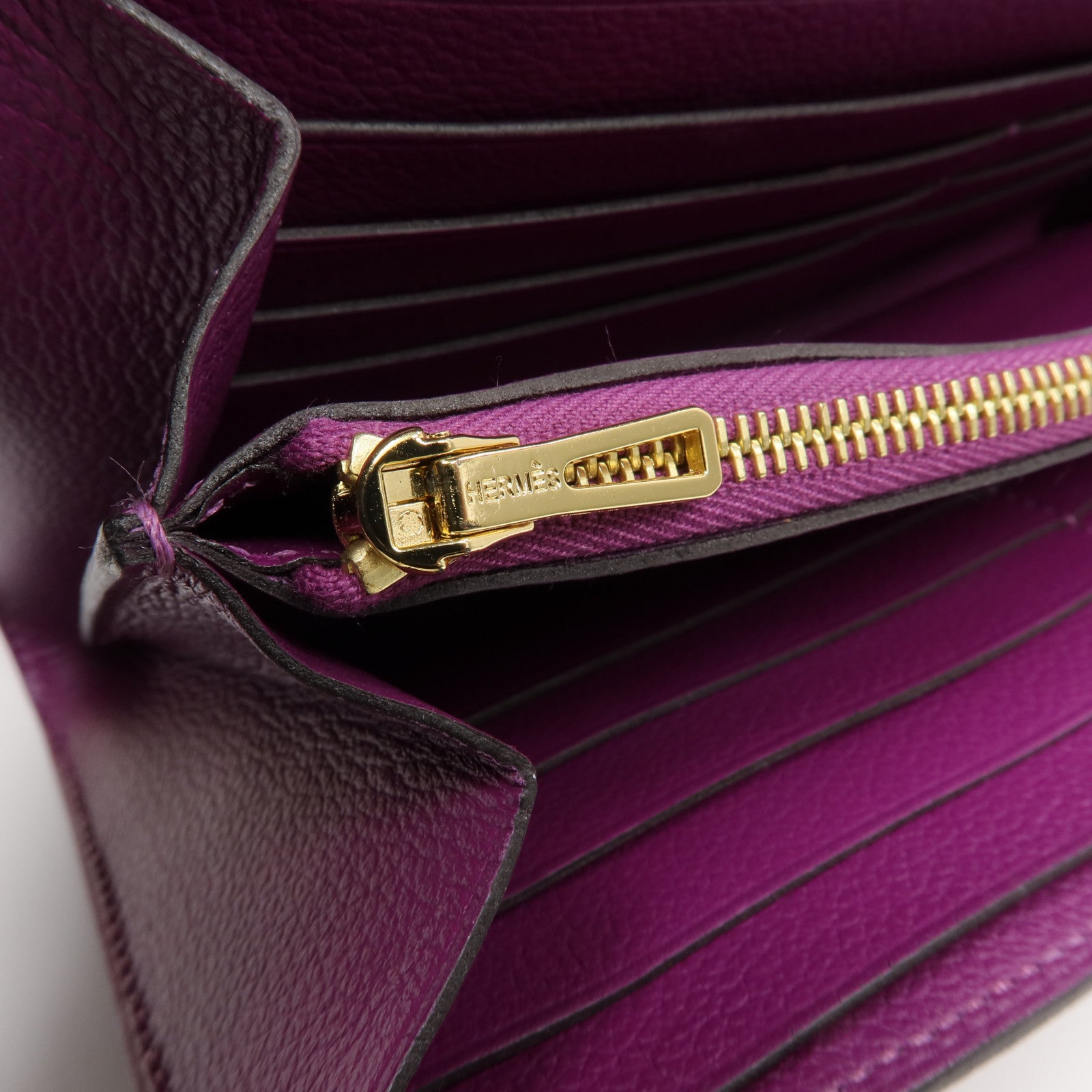 HERMES Evercolor皮革Constance Long Wallet長錢包